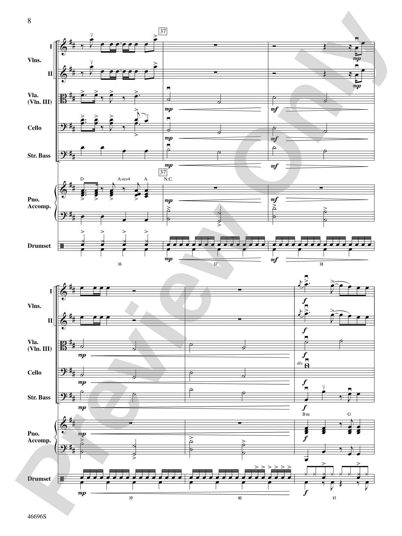 One Foot: String Orchestra Conductor Score & Parts