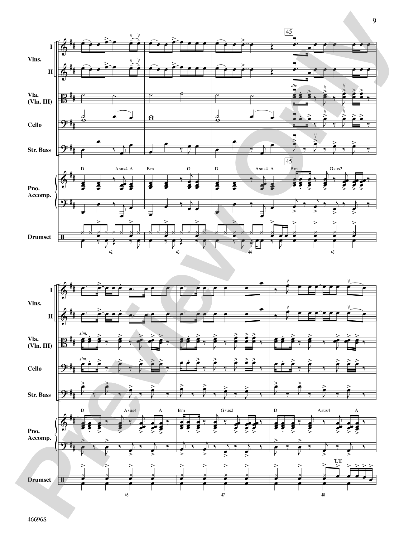 One Foot: String Orchestra Conductor Score & Parts