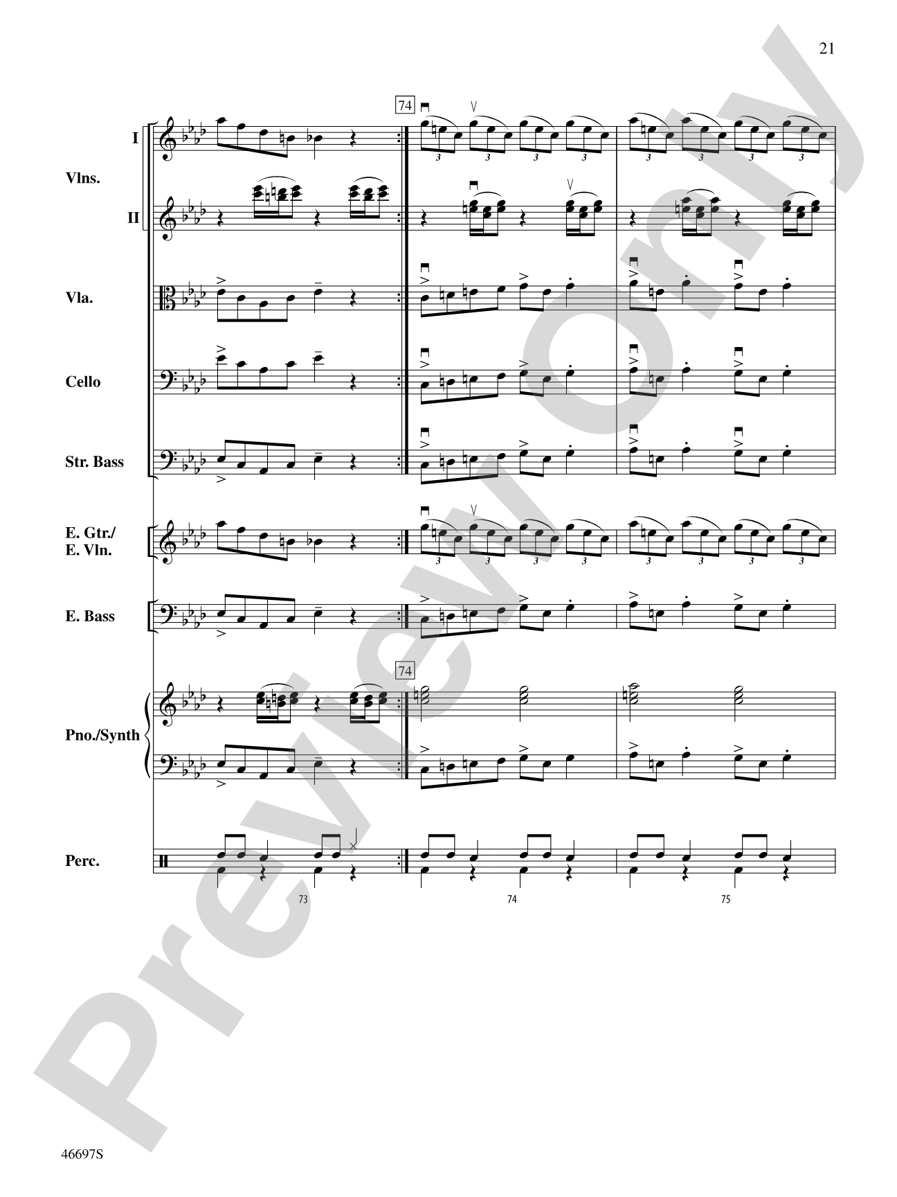 The Mountain: String Orchestra Conductor Score & Parts