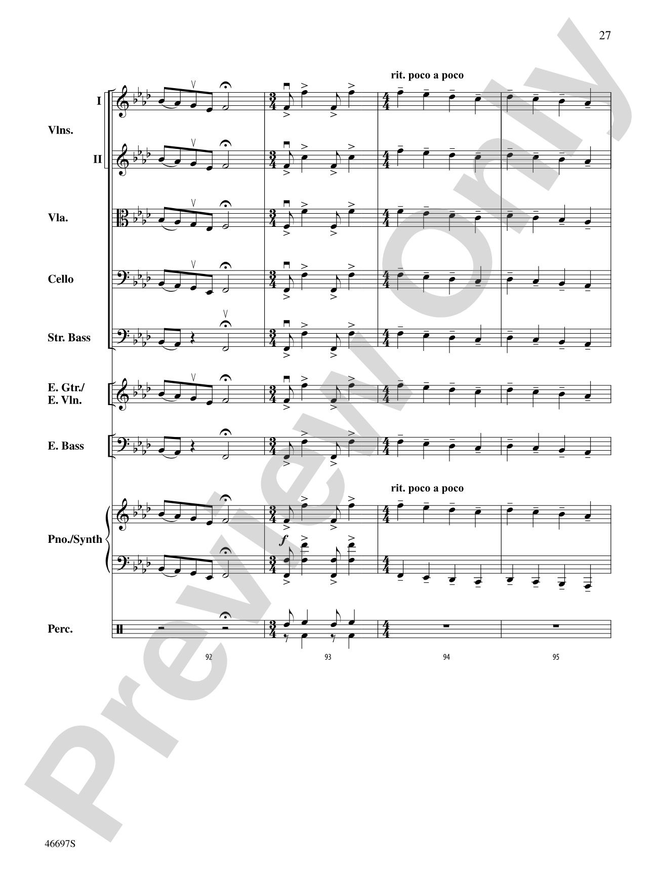 The Mountain: String Orchestra Conductor Score & Parts