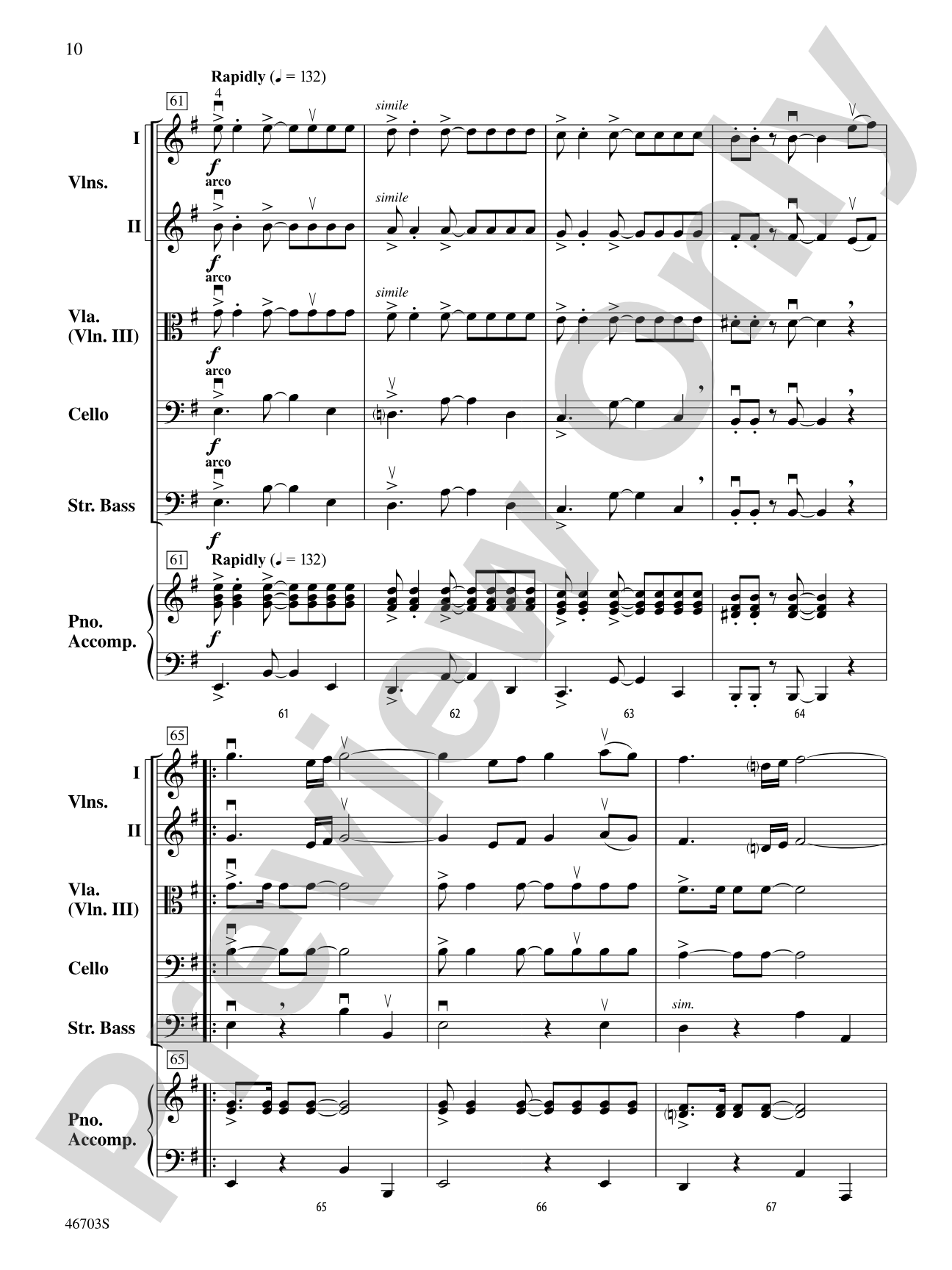 Danza Española: String Orchestra Conductor Score & Parts
