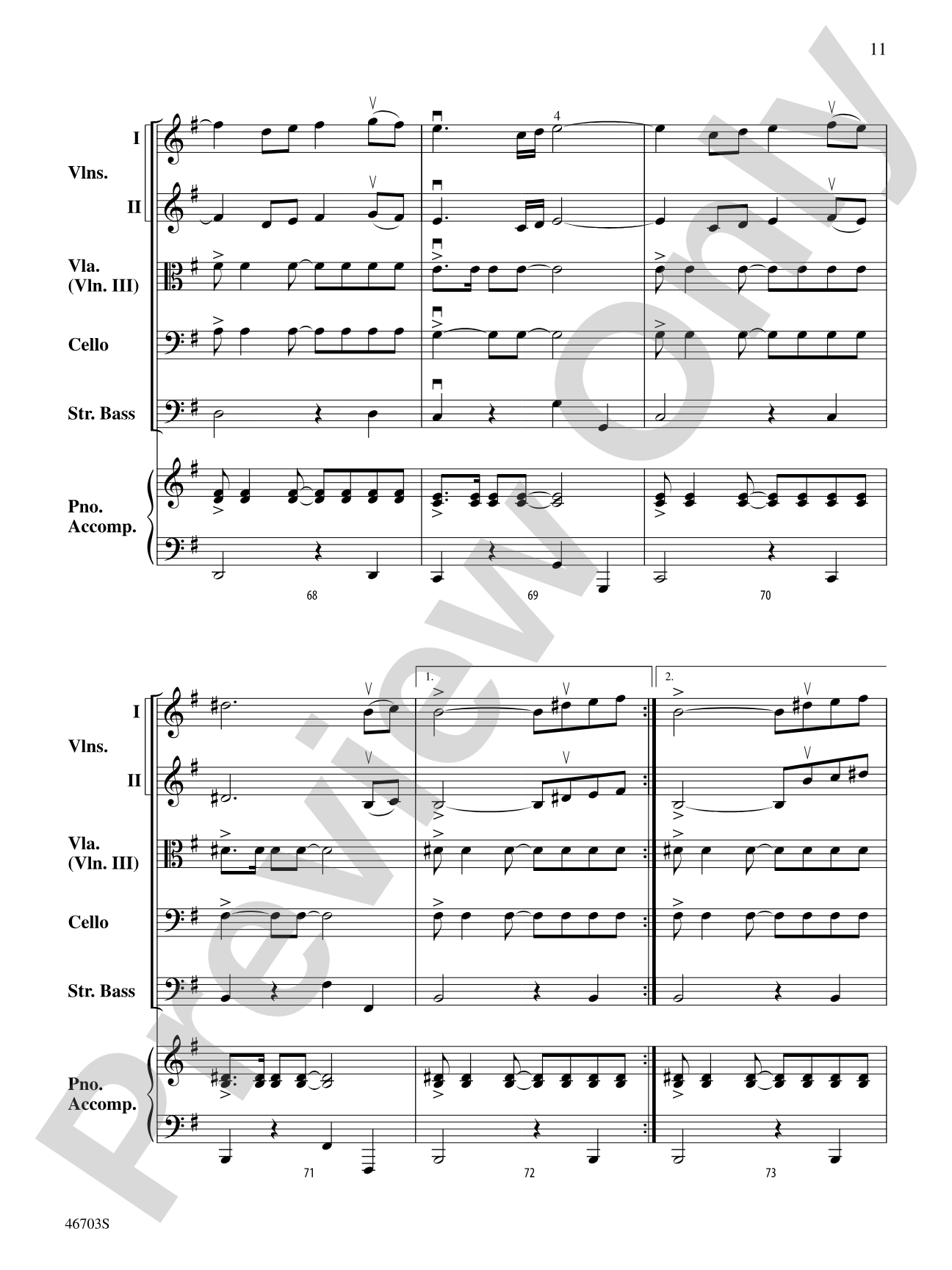 Danza Española: String Orchestra Conductor Score & Parts