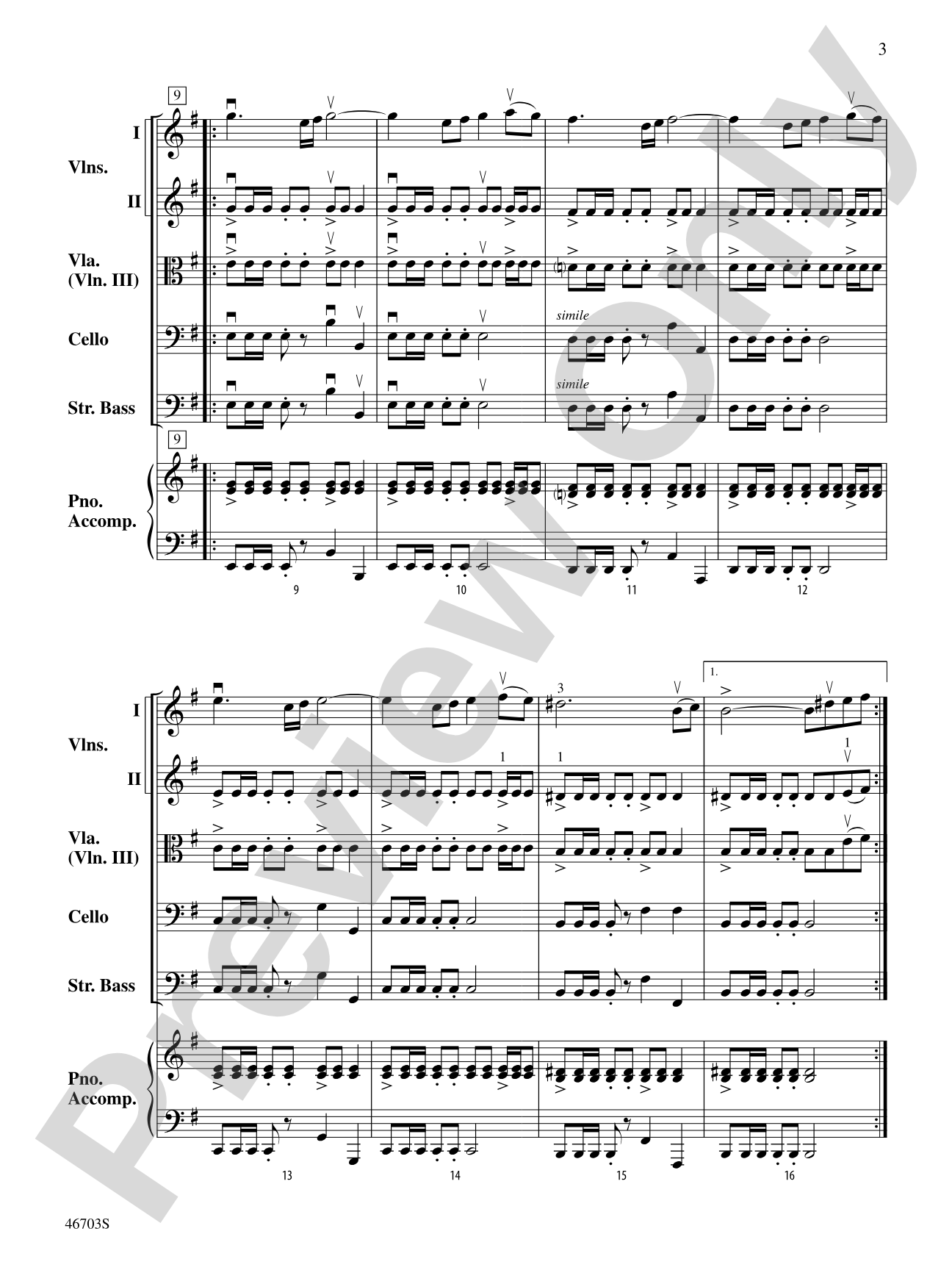 Danza Española: String Orchestra Conductor Score & Parts