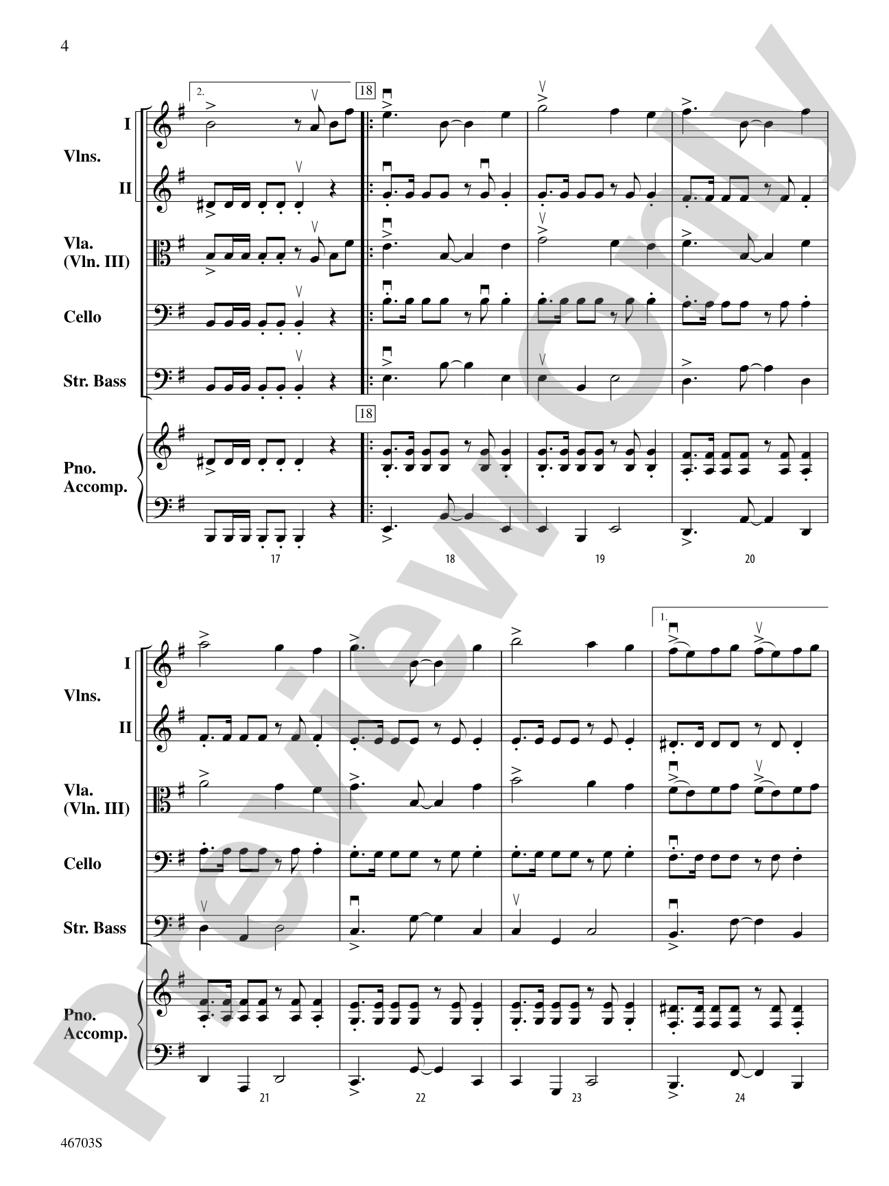 Danza Española: String Orchestra Conductor Score & Parts