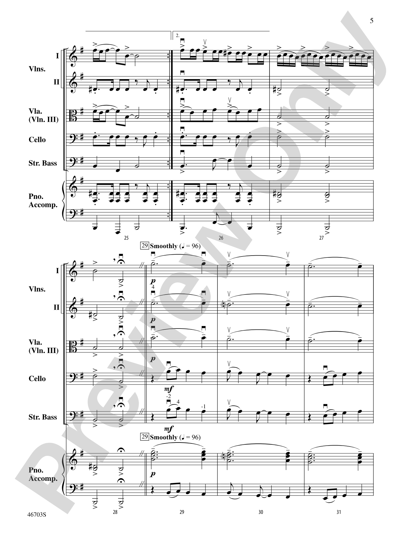 Danza Española: String Orchestra Conductor Score & Parts