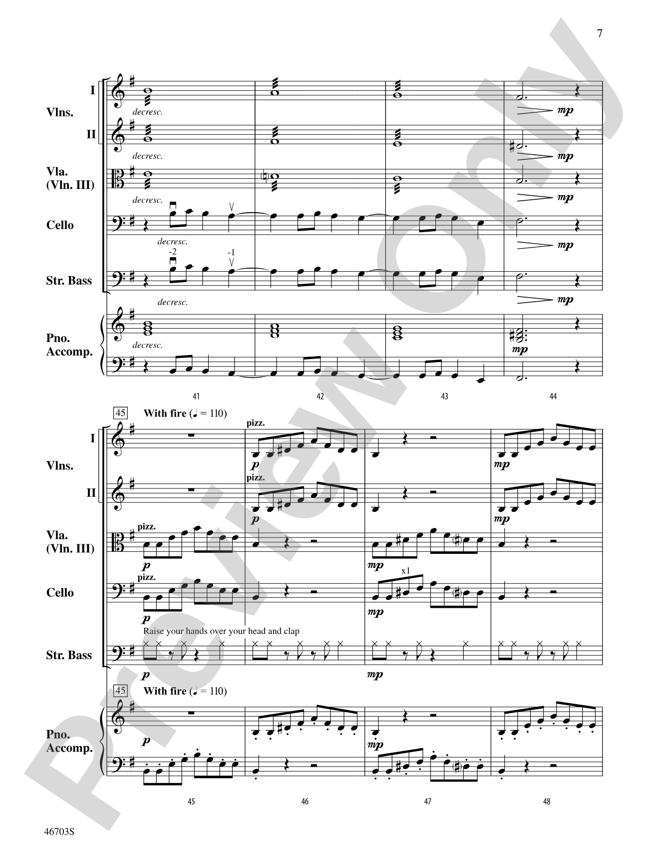 Danza Española: String Orchestra Conductor Score & Parts