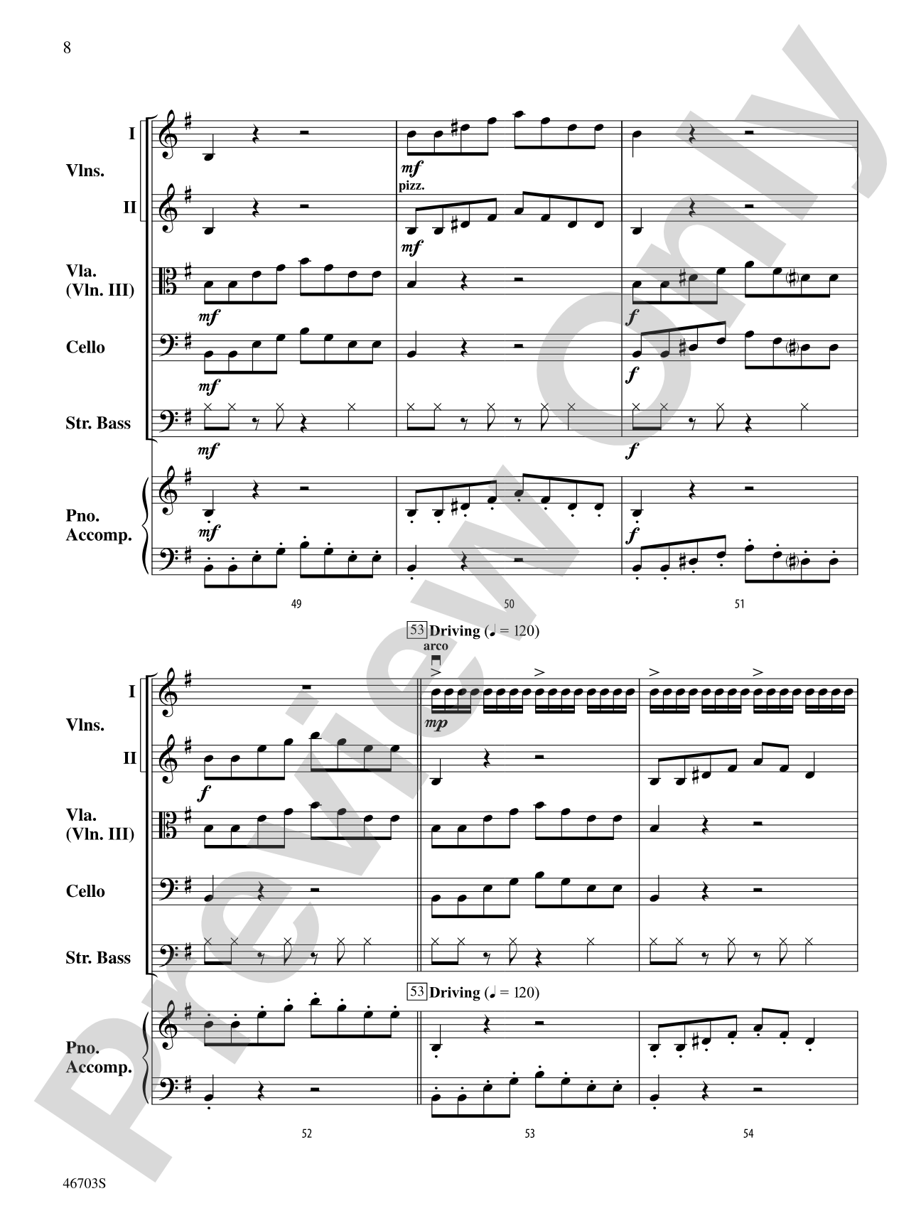 Danza Española: String Orchestra Conductor Score & Parts