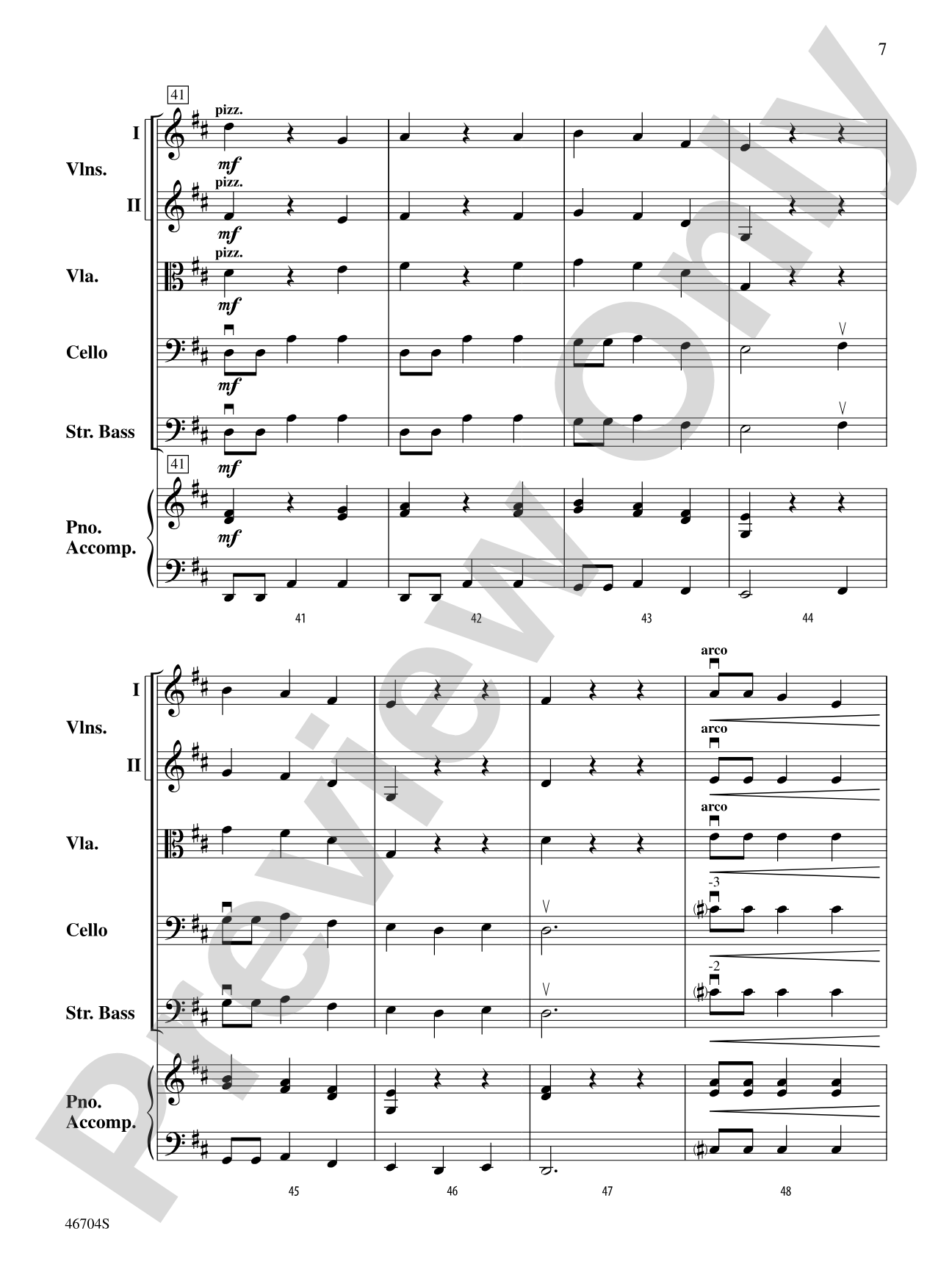 Carousel: String Orchestra Conductor Score & Parts