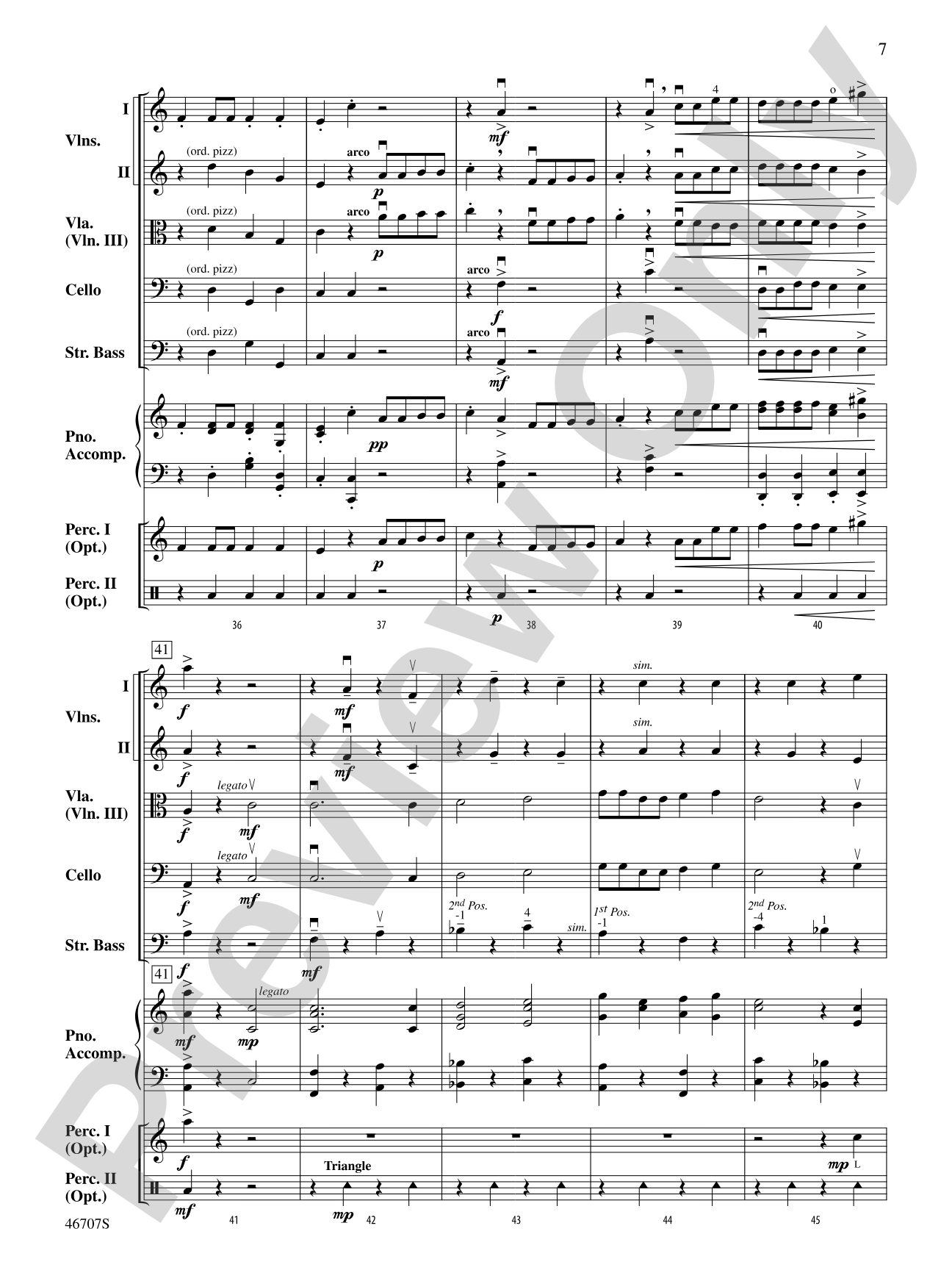 Fossils: String Orchestra Conductor Score & Parts