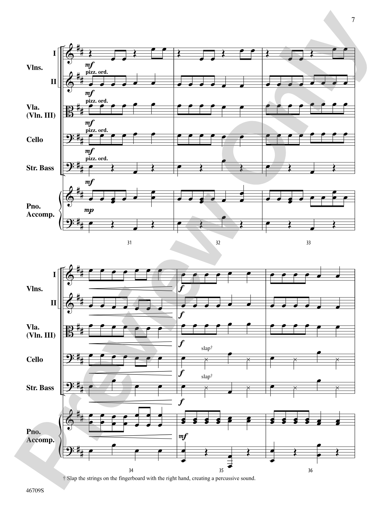 Bottomless Pizz.: String Orchestra Conductor Score & Parts