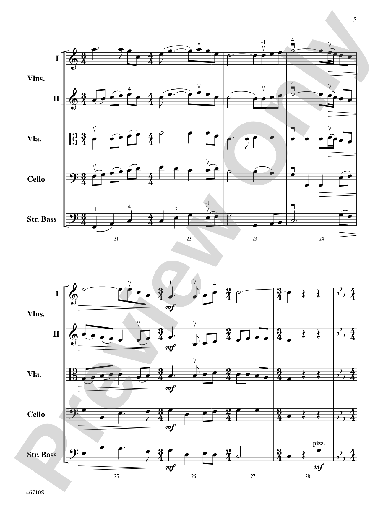 Moment at Angels Landing: String Orchestra Conductor Score & Parts