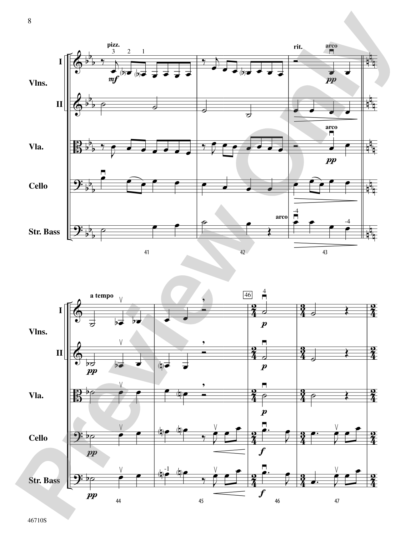Moment at Angels Landing: String Orchestra Conductor Score & Parts