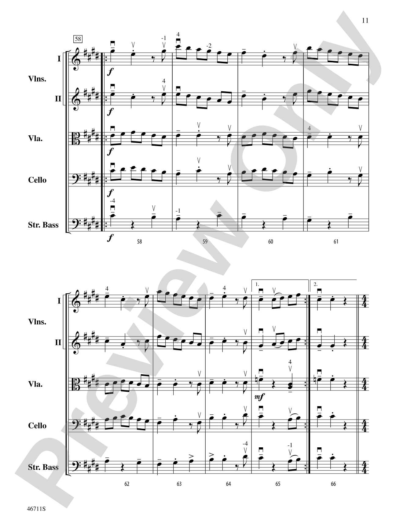 Meer Winden: String Orchestra Conductor Score & Parts
