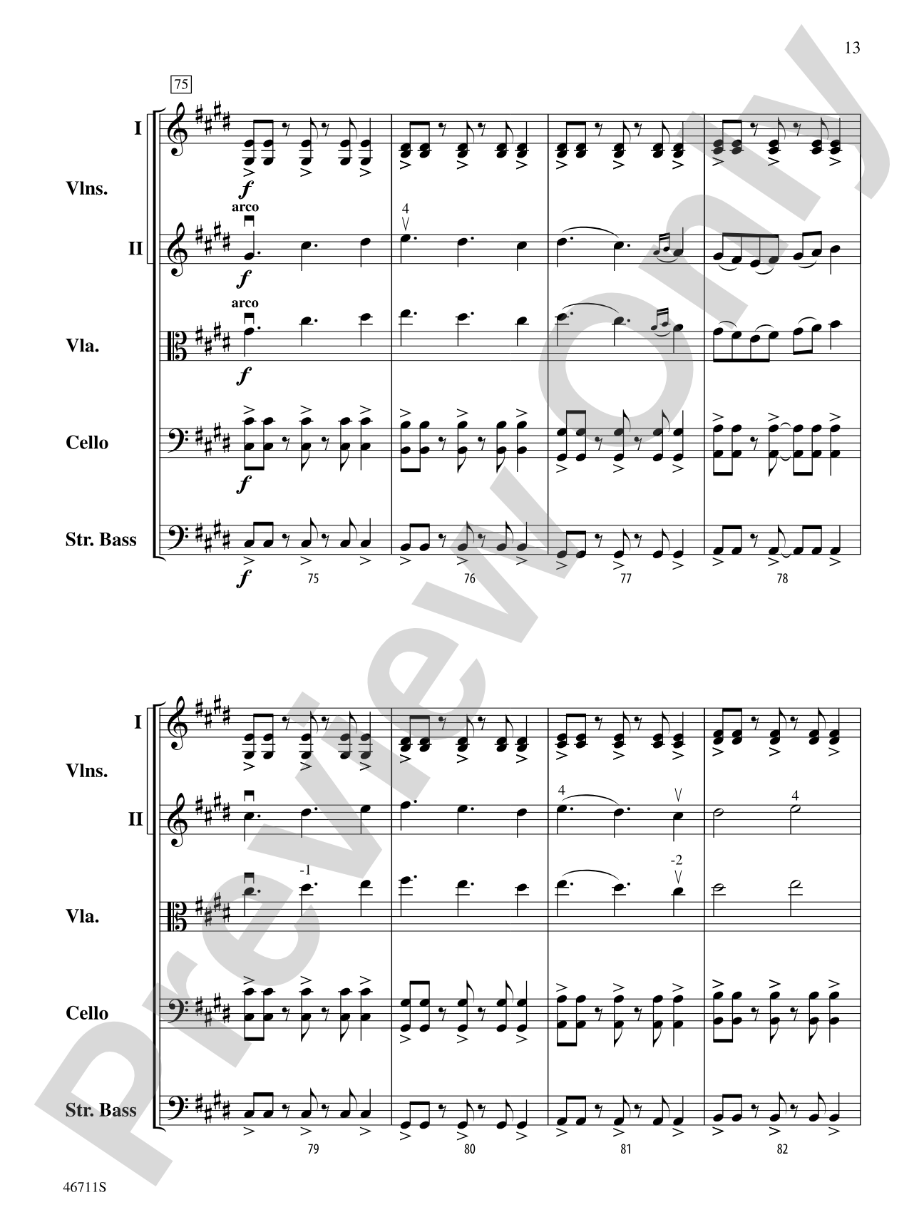 Meer Winden: String Orchestra Conductor Score & Parts