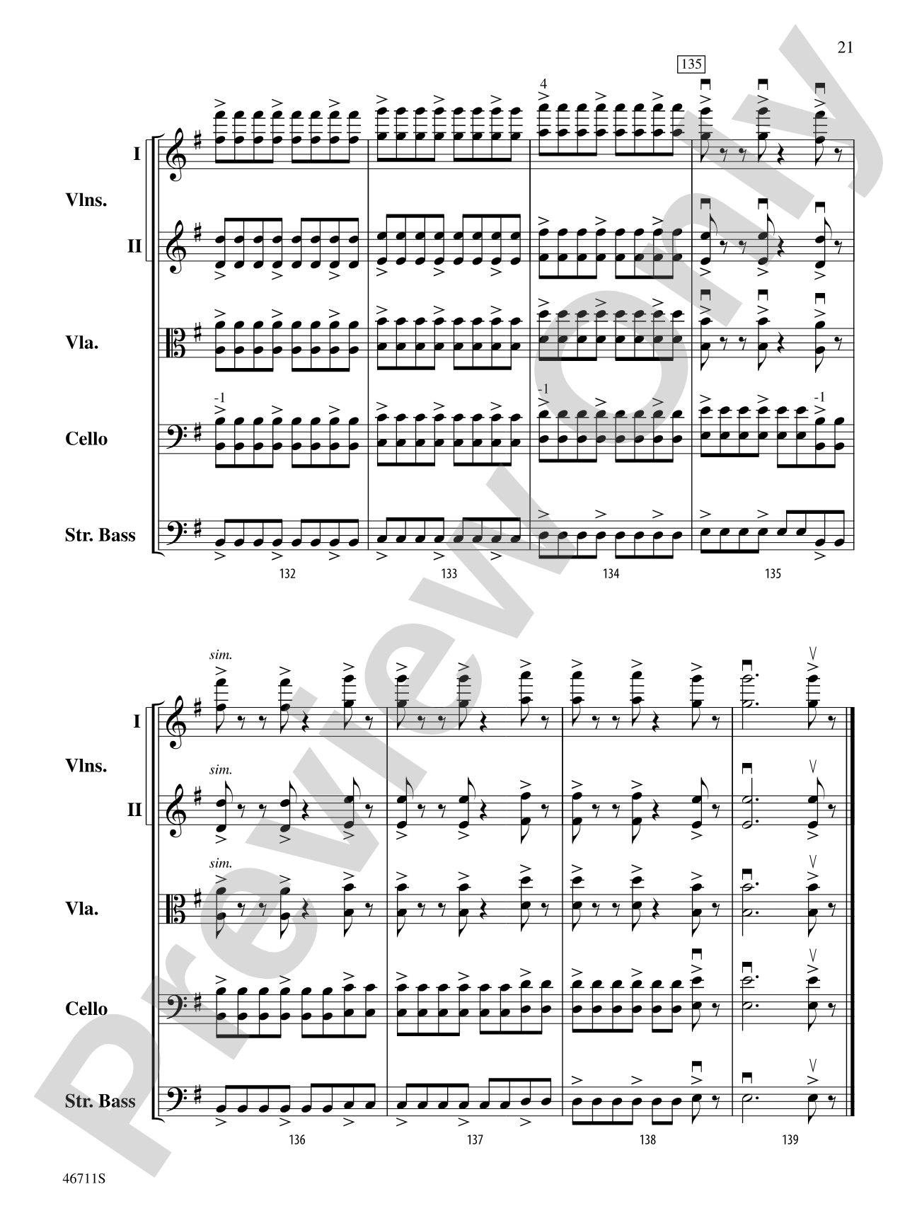 Meer Winden: String Orchestra Conductor Score & Parts