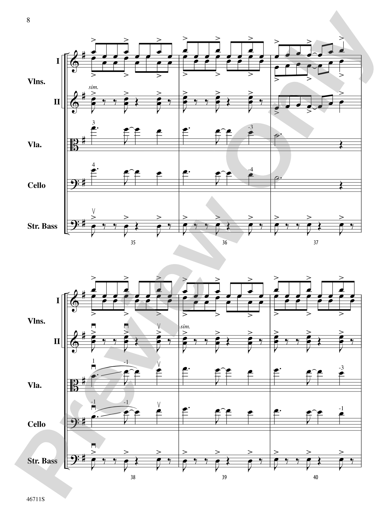 Meer Winden: String Orchestra Conductor Score & Parts