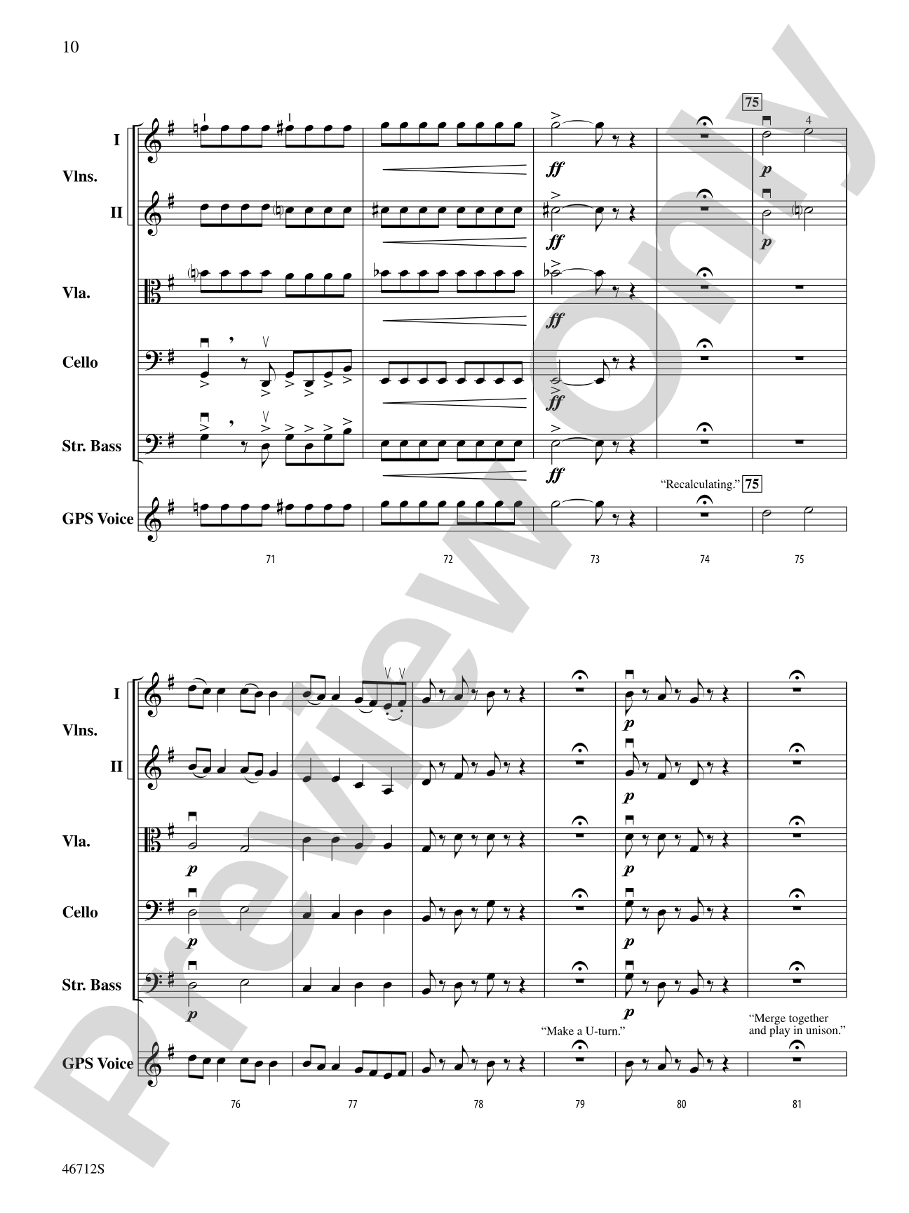 GPS: String Orchestra Conductor Score & Parts