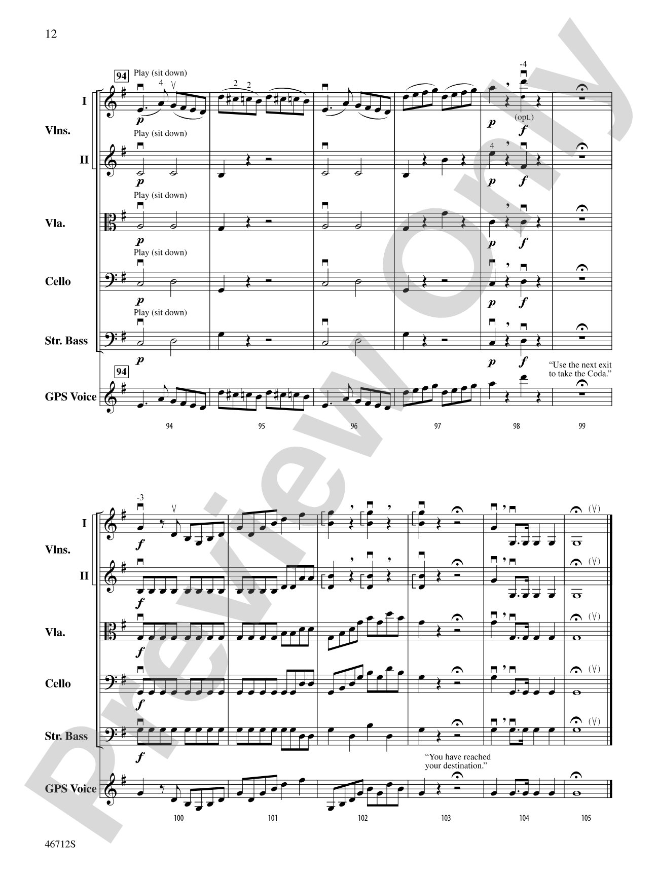 GPS: String Orchestra Conductor Score & Parts