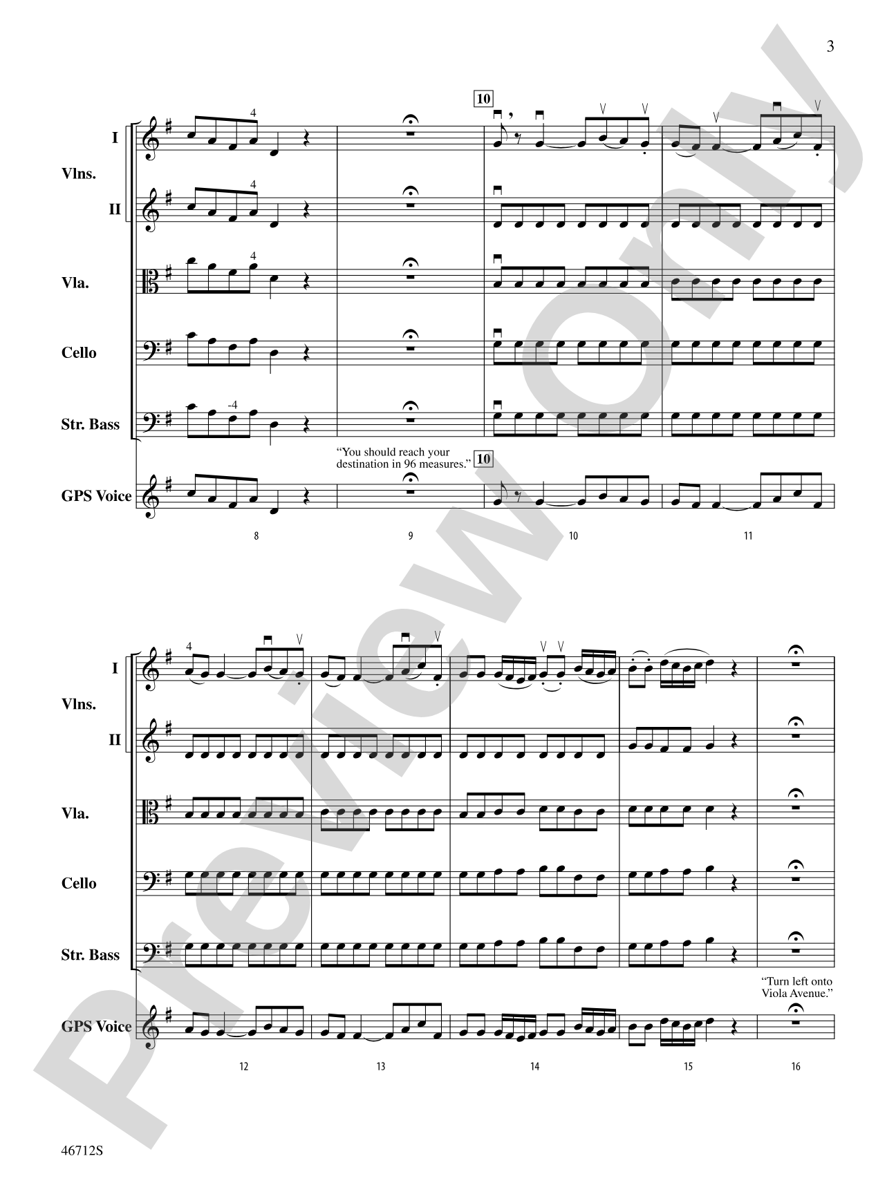 GPS: String Orchestra Conductor Score & Parts | Wolfgang Amadeus