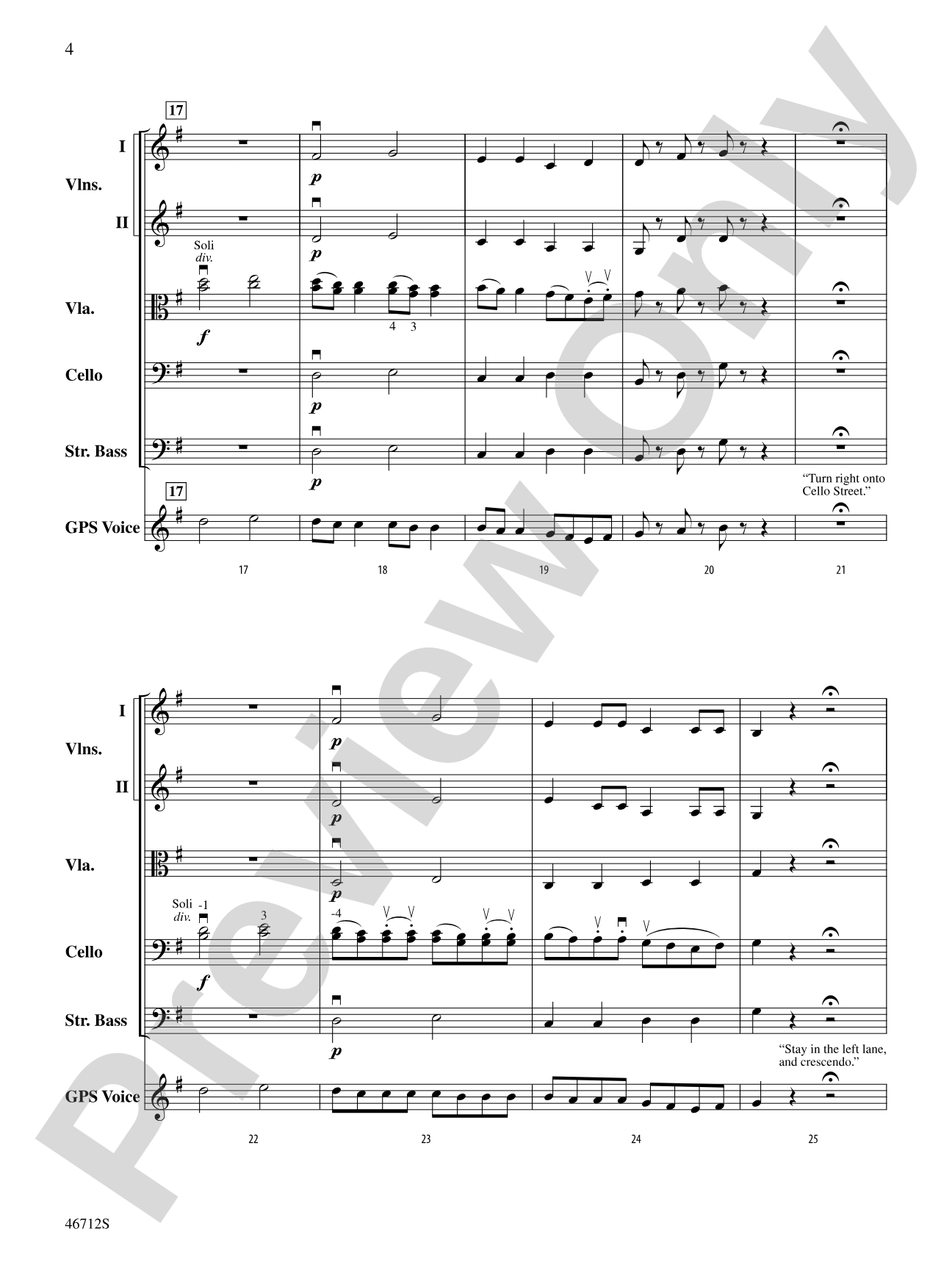GPS: String Orchestra Conductor Score & Parts | Wolfgang Amadeus
