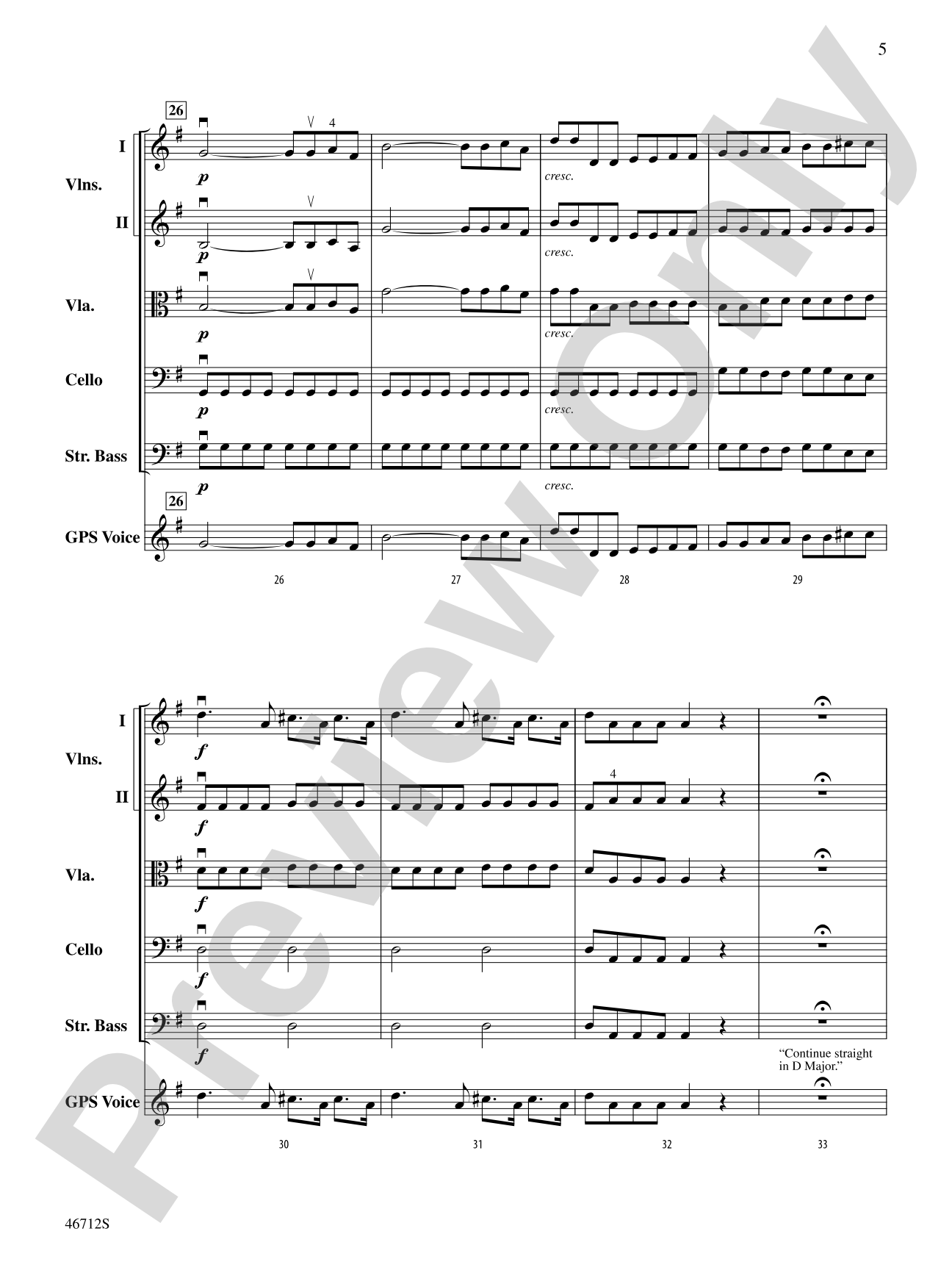 GPS: String Orchestra Conductor Score & Parts