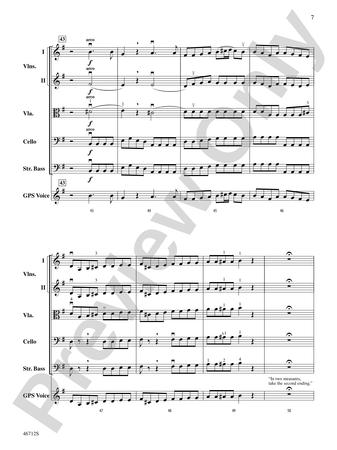 GPS: String Orchestra Conductor Score & Parts