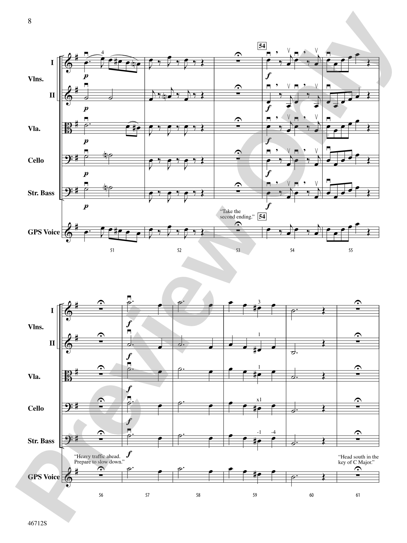 GPS: String Orchestra Conductor Score & Parts