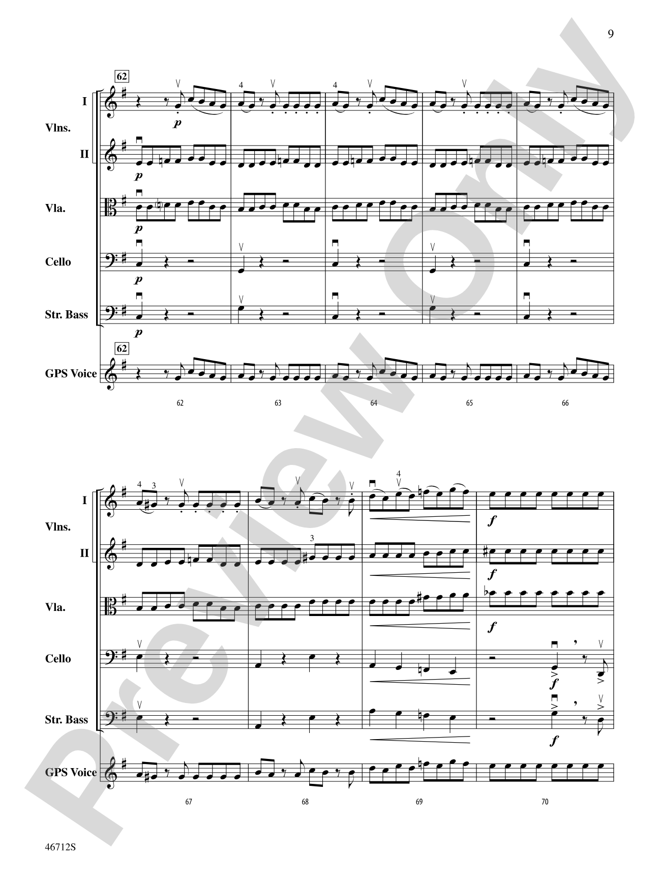 GPS: String Orchestra Conductor Score & Parts