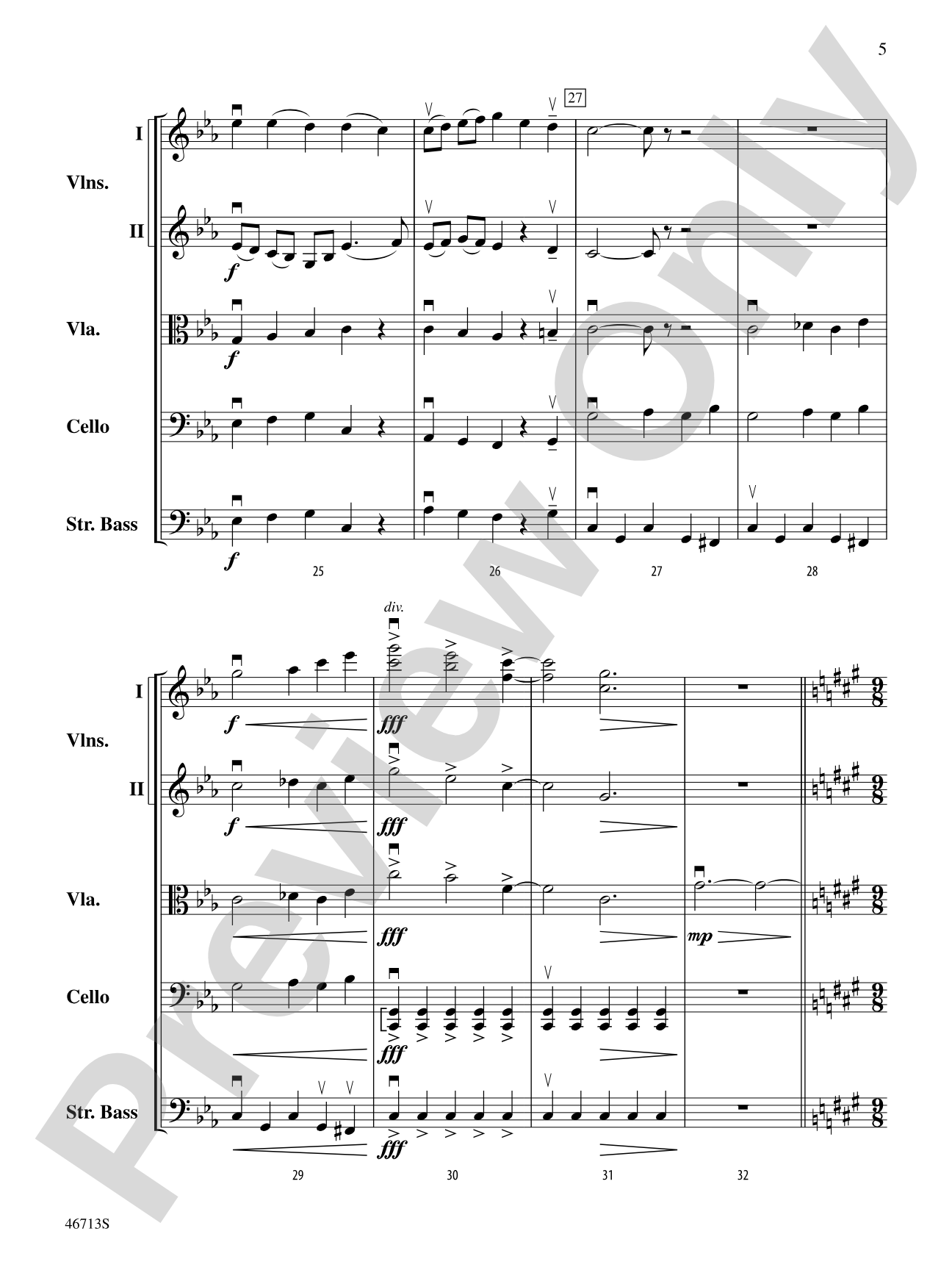 The Elements: String Orchestra Conductor Score & Parts