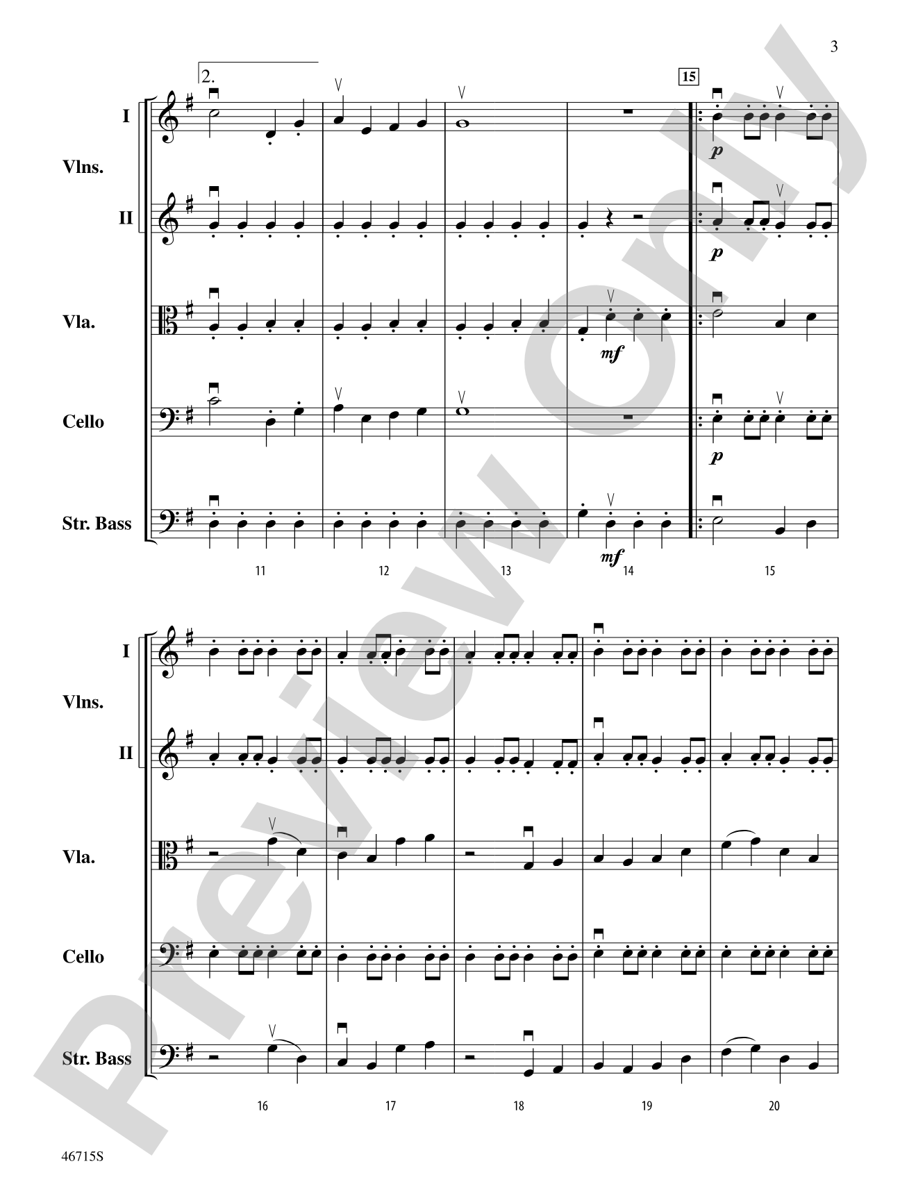 Spring at Last: String Orchestra Conductor Score & Parts