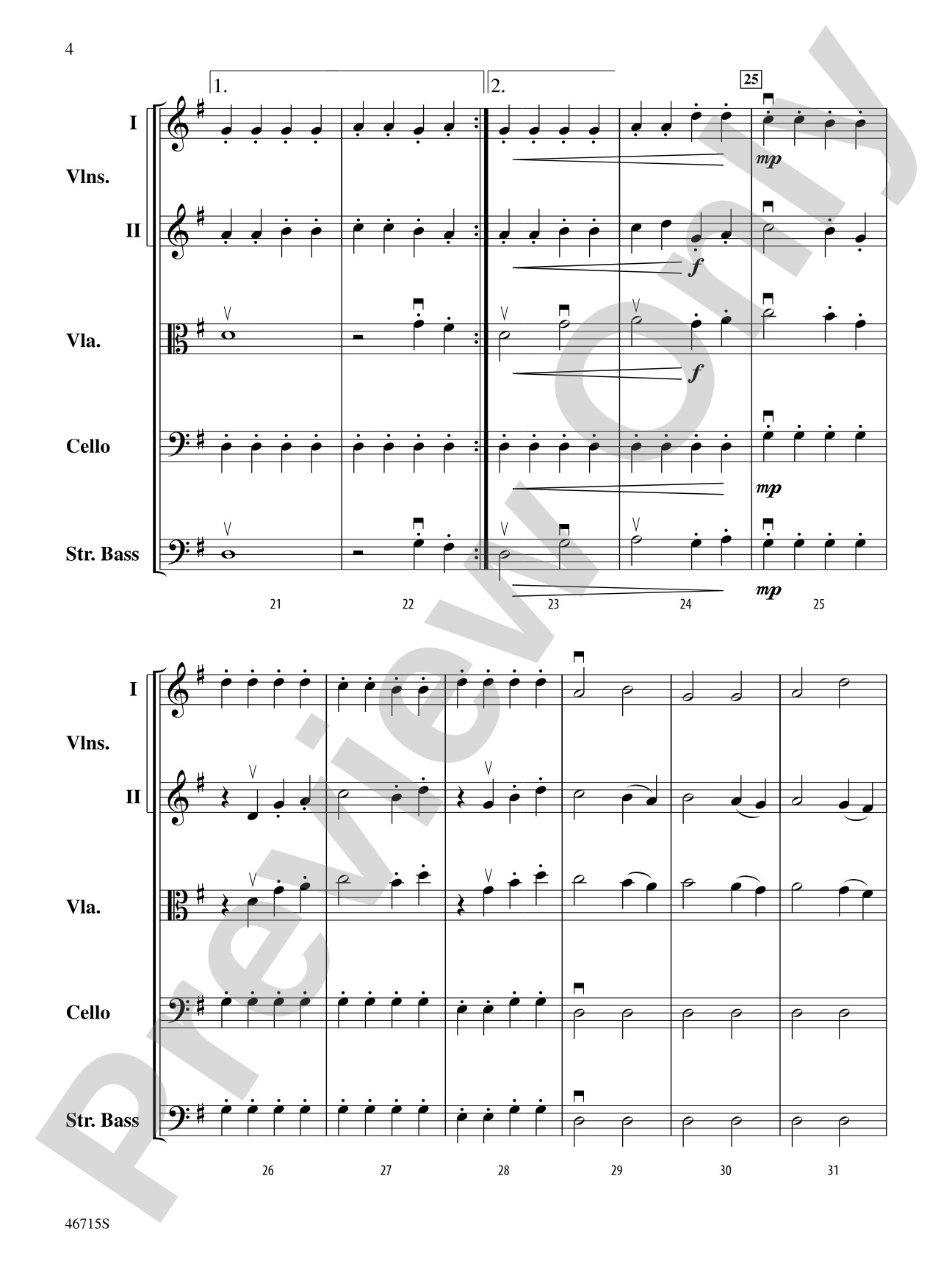 Spring at Last: String Orchestra Conductor Score & Parts