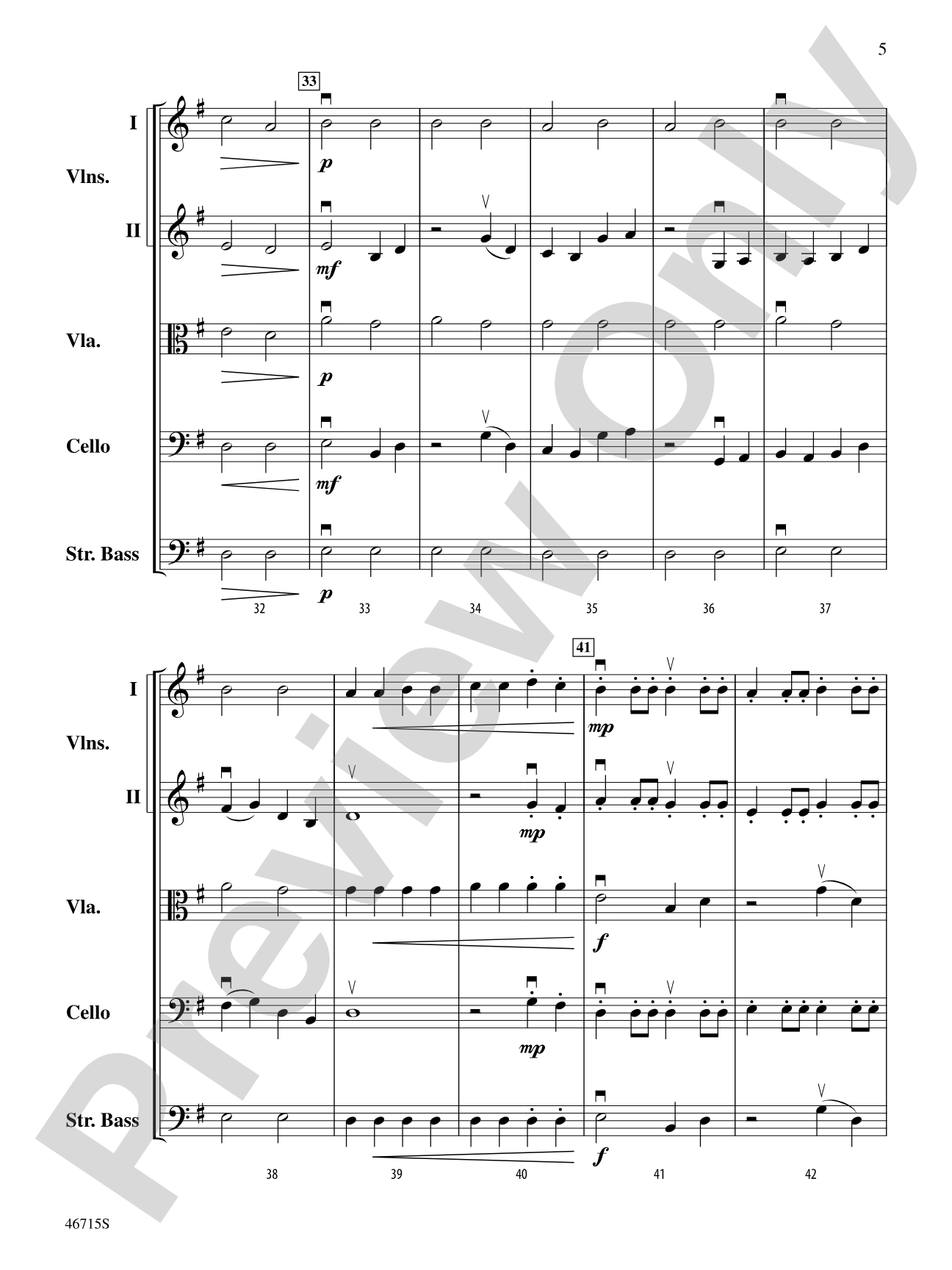 Spring at Last: String Orchestra Conductor Score & Parts