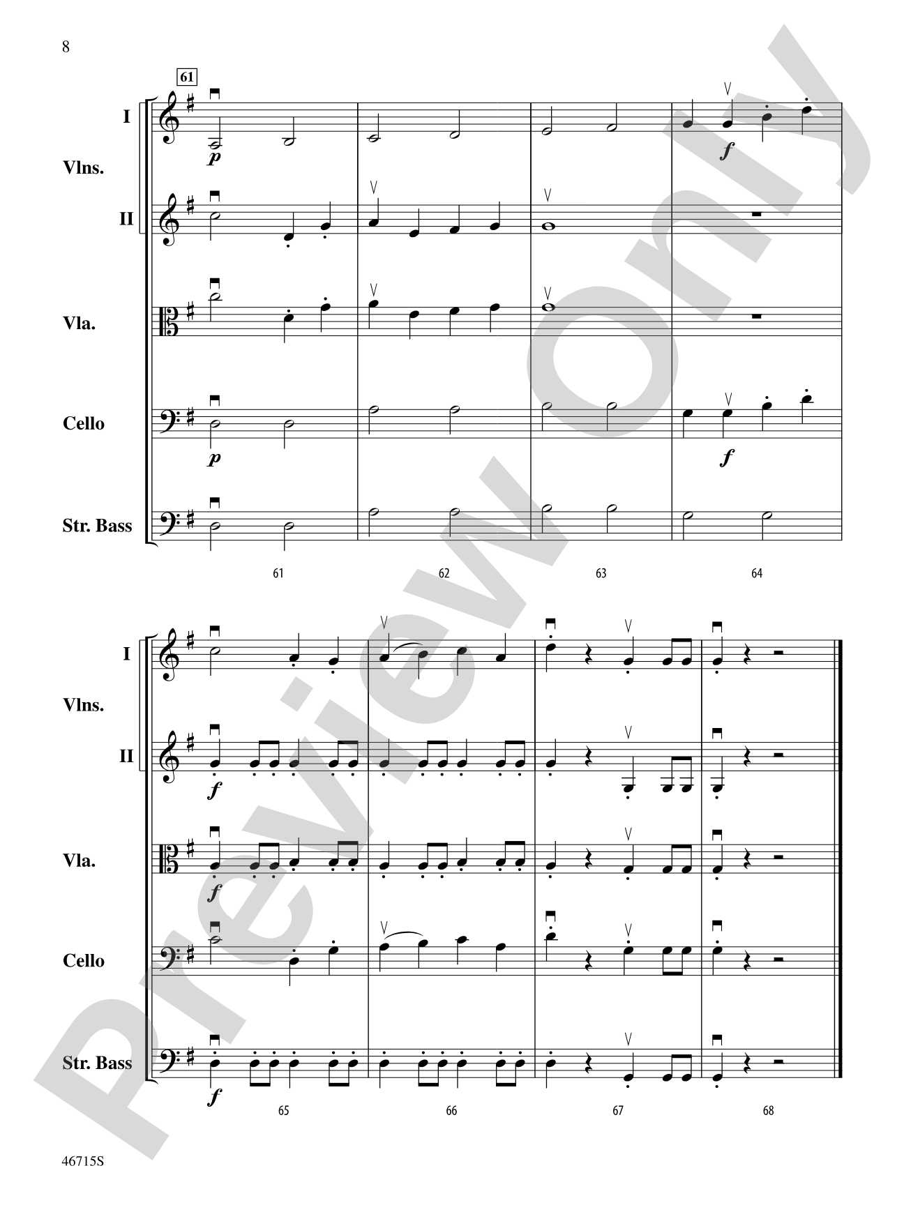 Spring at Last: String Orchestra Conductor Score & Parts
