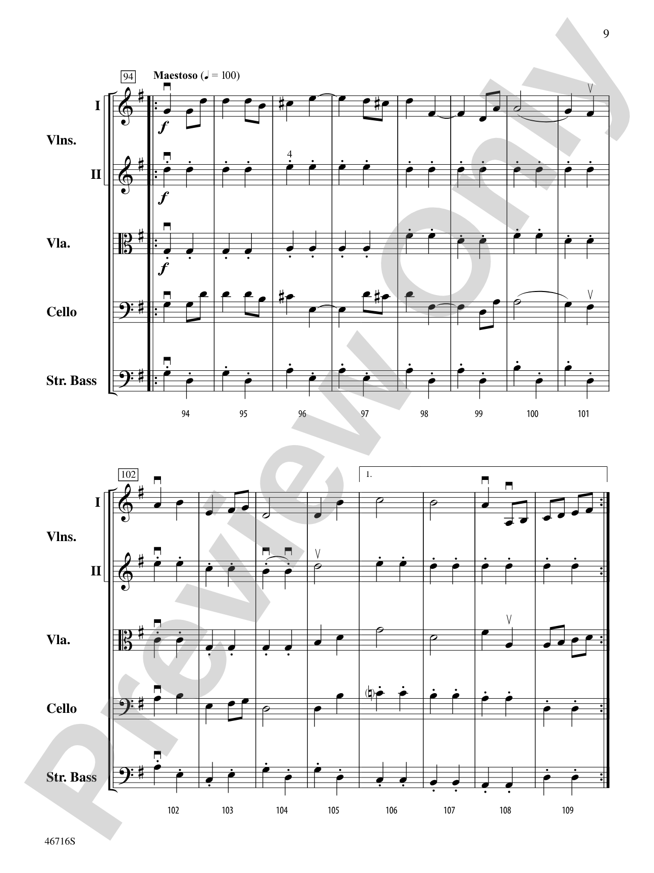 Enter the Laureates: String Orchestra Conductor Score & Parts