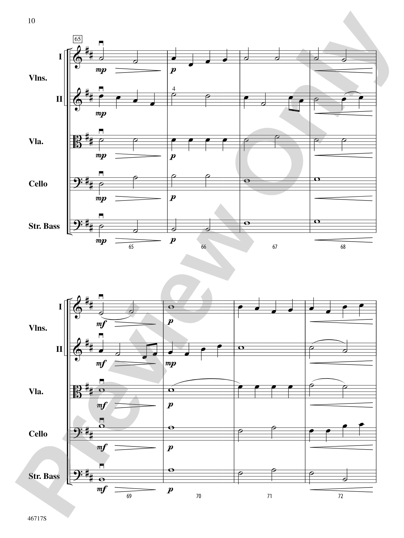 Hunter's Moon: String Orchestra Conductor Score & Parts