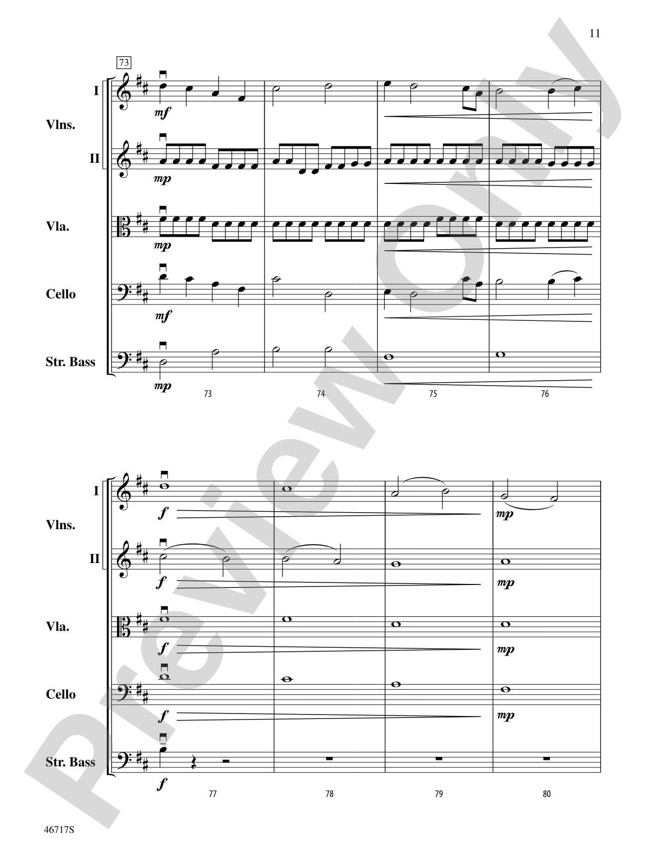 Hunter's Moon: String Orchestra Conductor Score & Parts