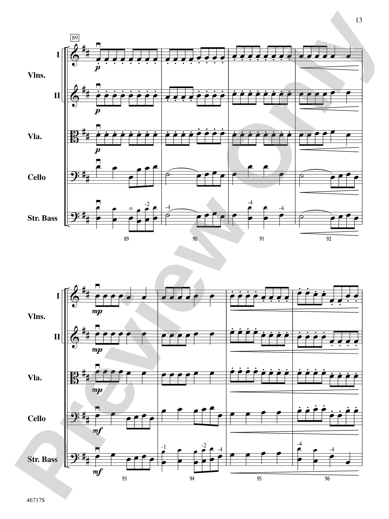 Hunter's Moon: String Orchestra Conductor Score & Parts