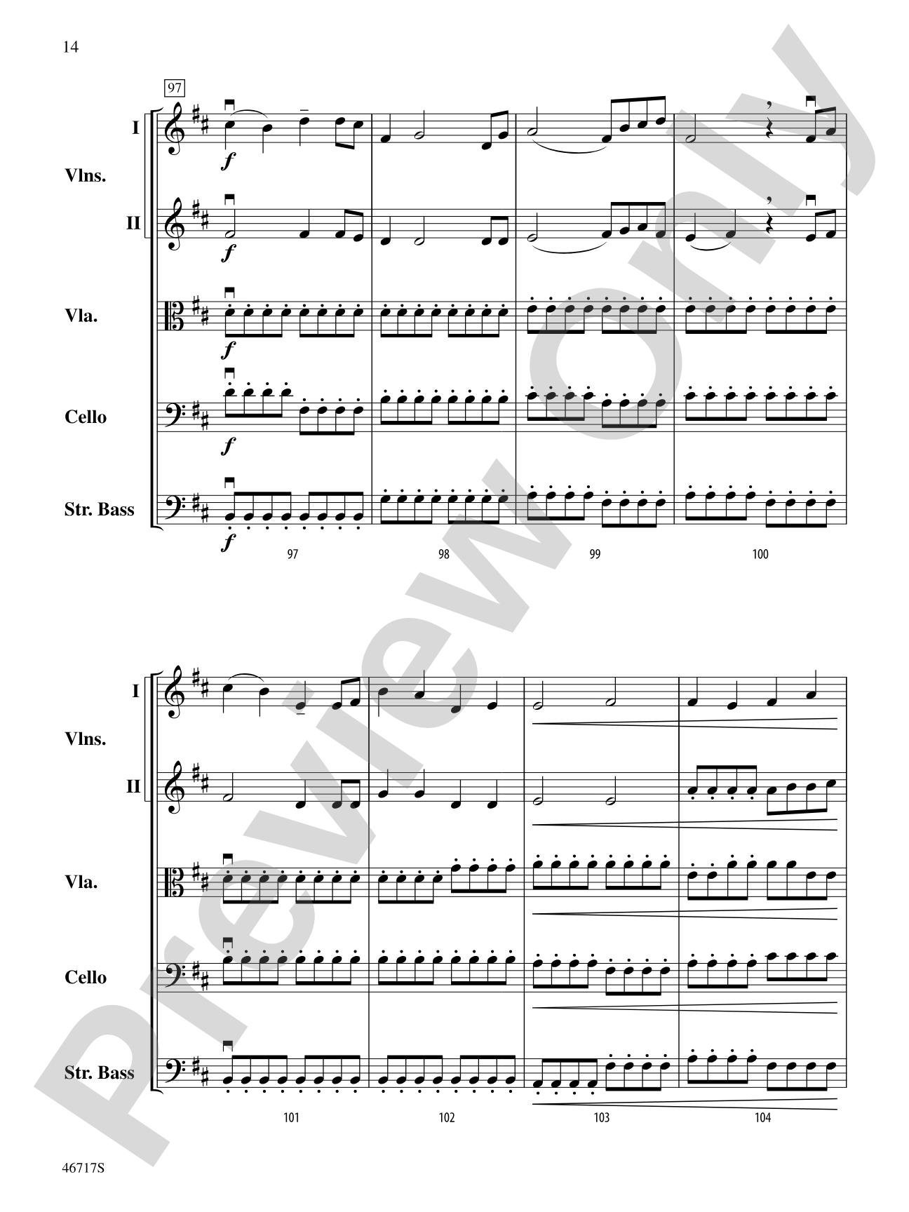 Hunter's Moon: String Orchestra Conductor Score & Parts