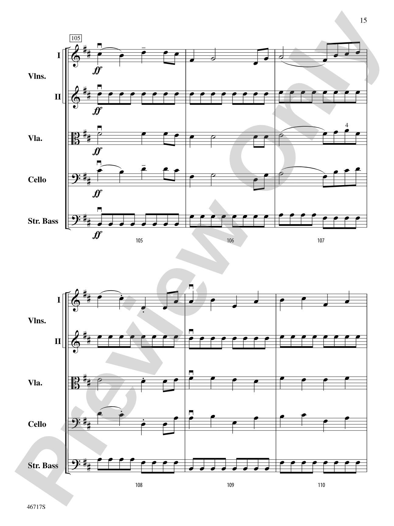 Hunter's Moon: String Orchestra Conductor Score & Parts