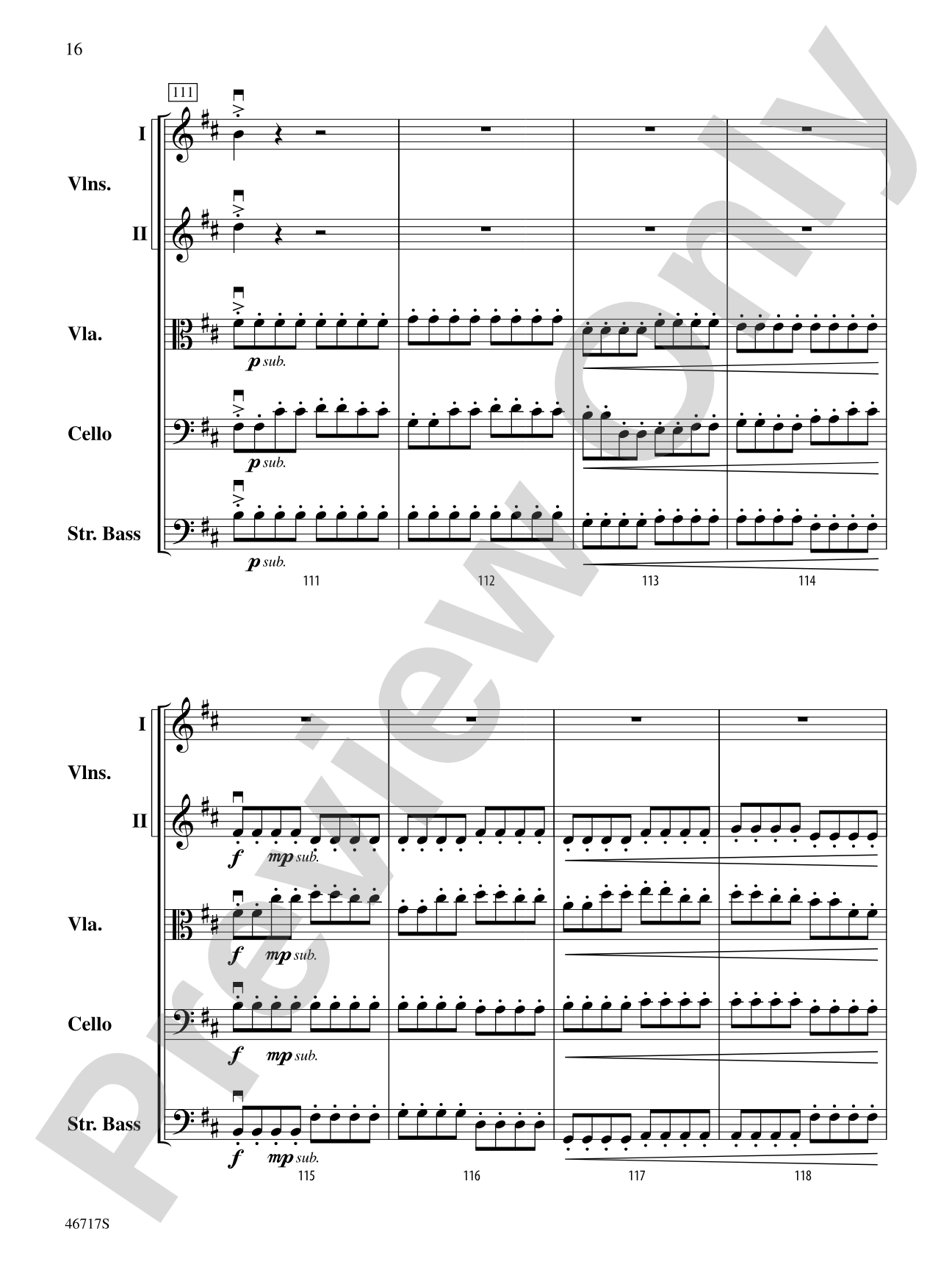 Hunter's Moon: String Orchestra Conductor Score & Parts