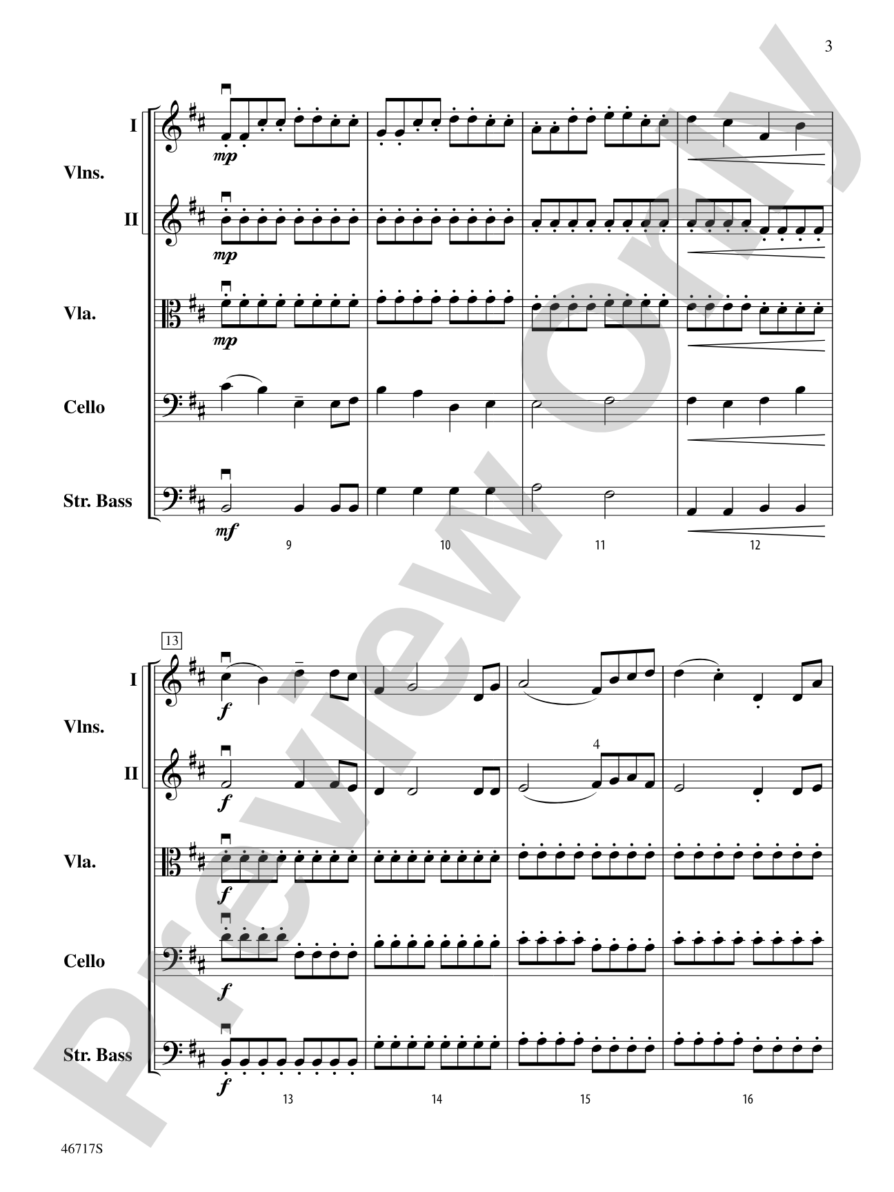 Hunter's Moon: String Orchestra Conductor Score & Parts