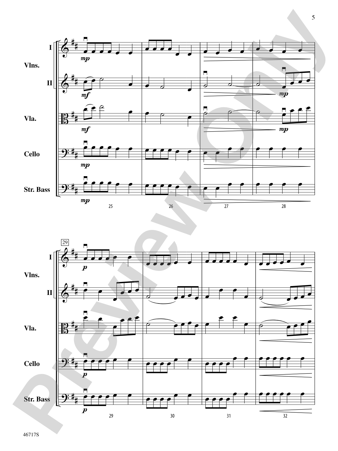 Hunter's Moon: String Orchestra Conductor Score & Parts