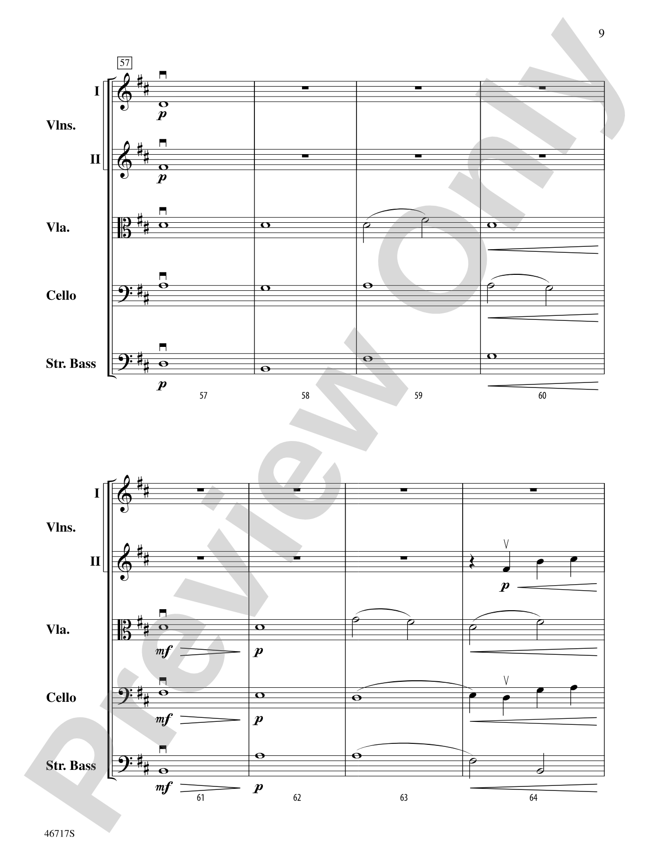 Hunter's Moon: String Orchestra Conductor Score & Parts