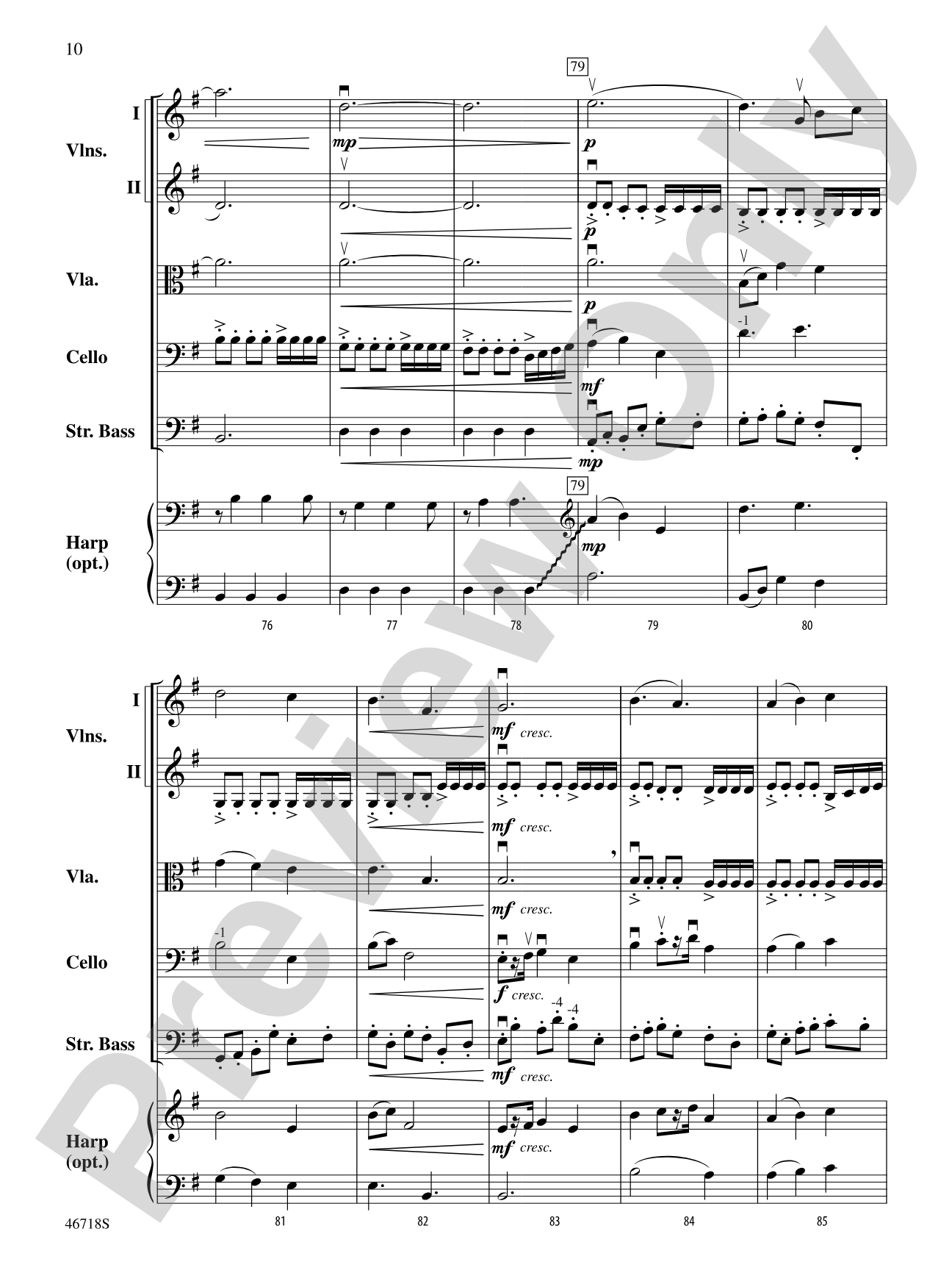 North of the Mountain: Score