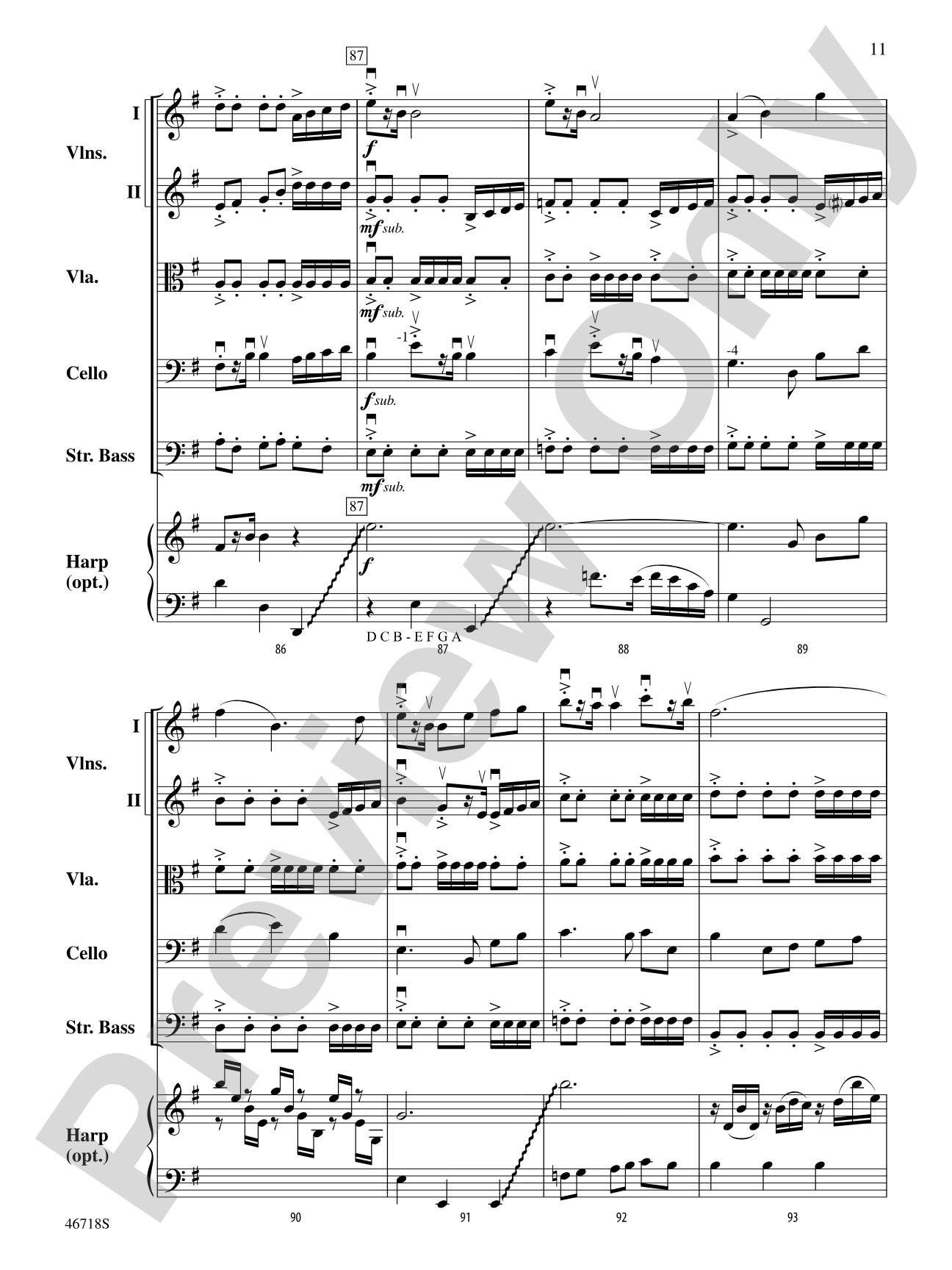 North of the Mountain: Score