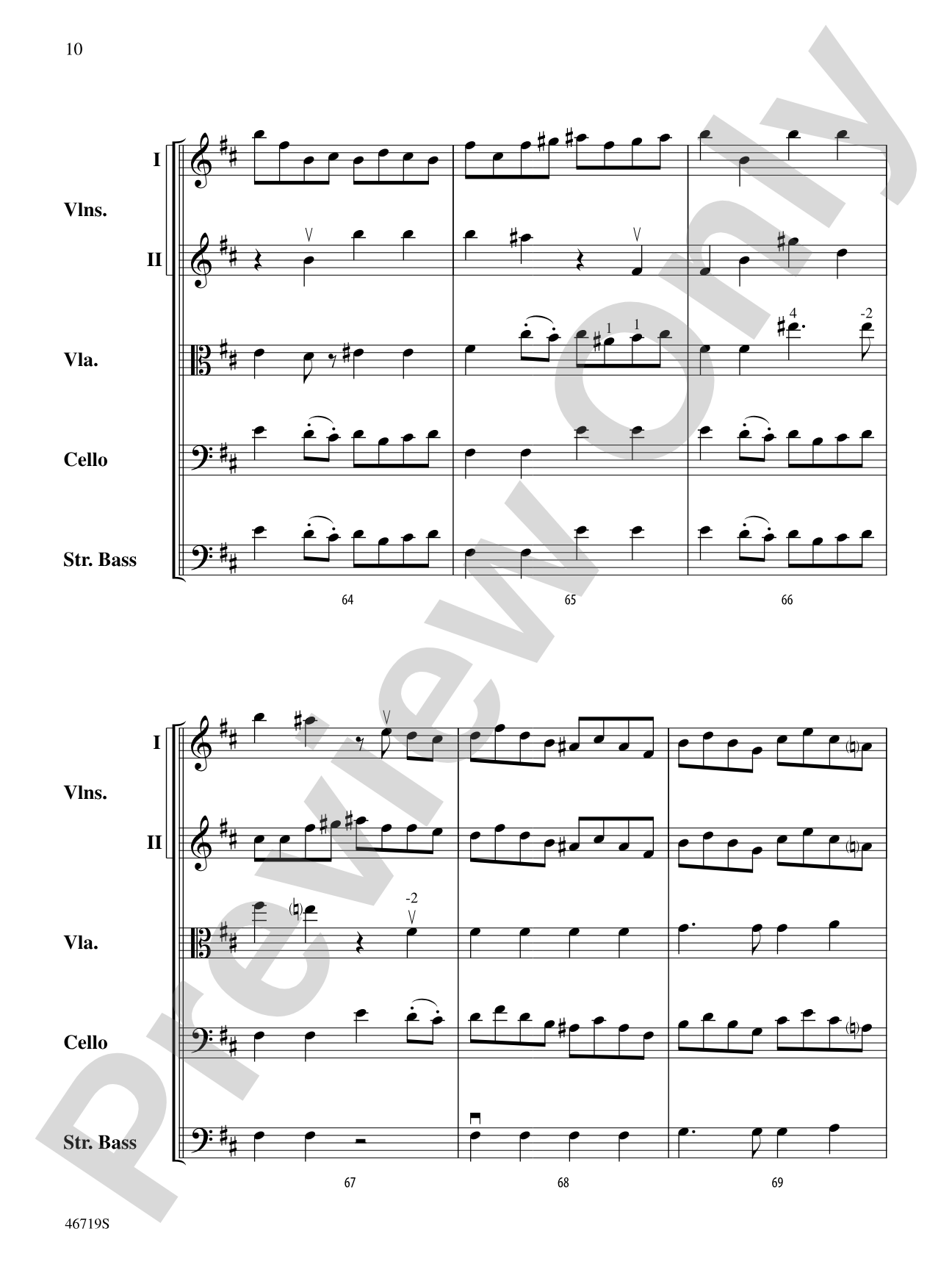 Symphony No. 5: String Orchestra Conductor Score & Parts