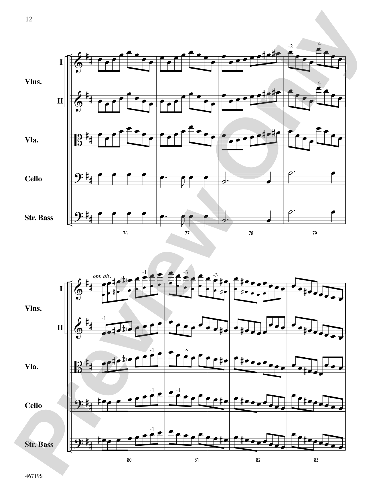Symphony No. 5: String Orchestra Conductor Score & Parts