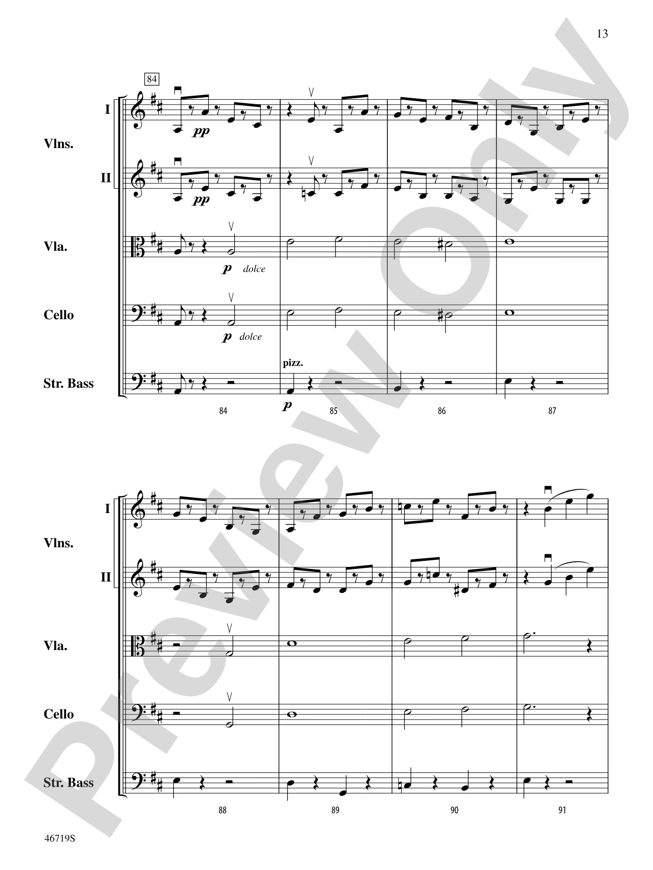 Symphony No. 5: String Orchestra Conductor Score & Parts