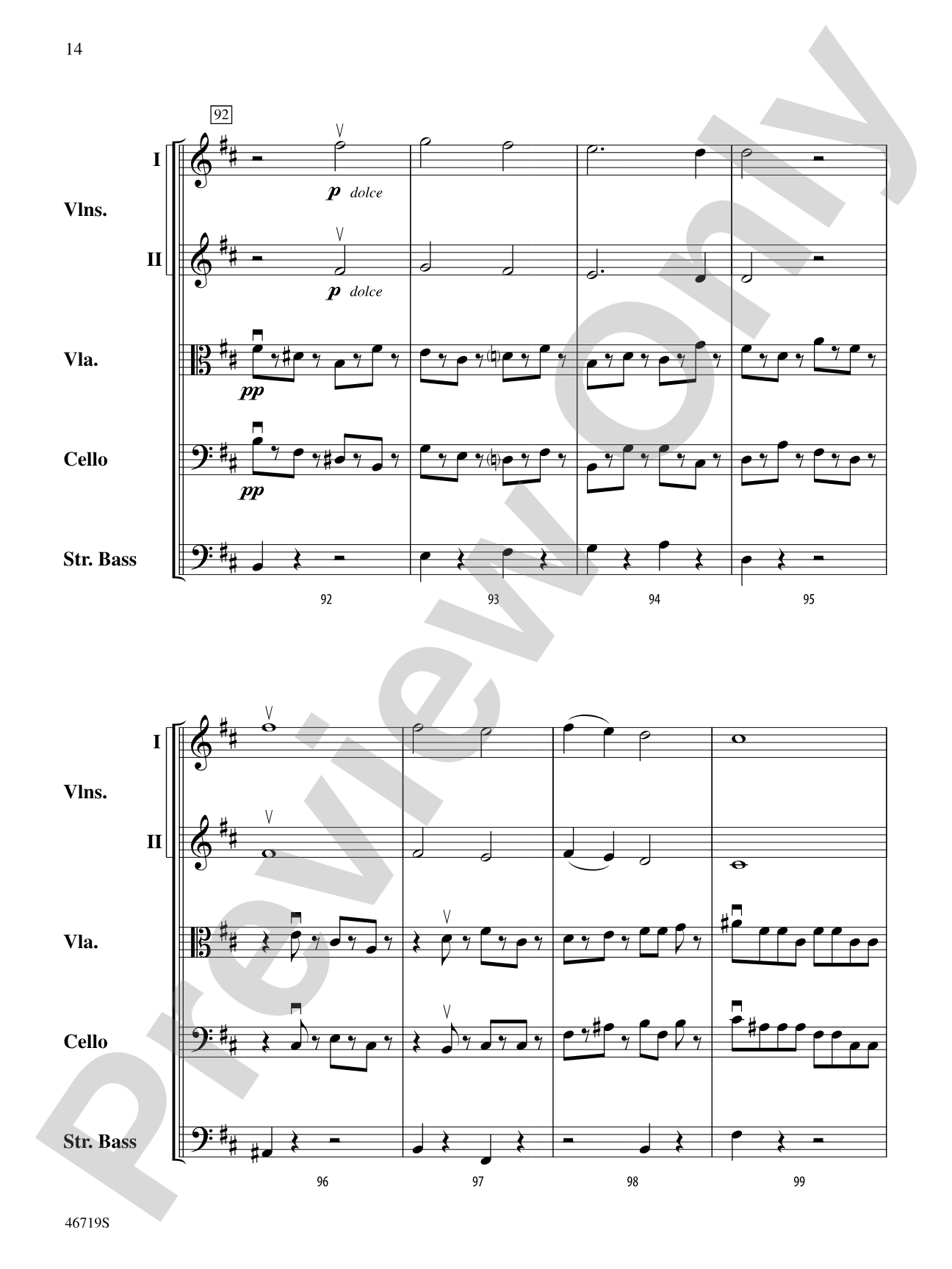 Symphony No. 5: String Orchestra Conductor Score & Parts