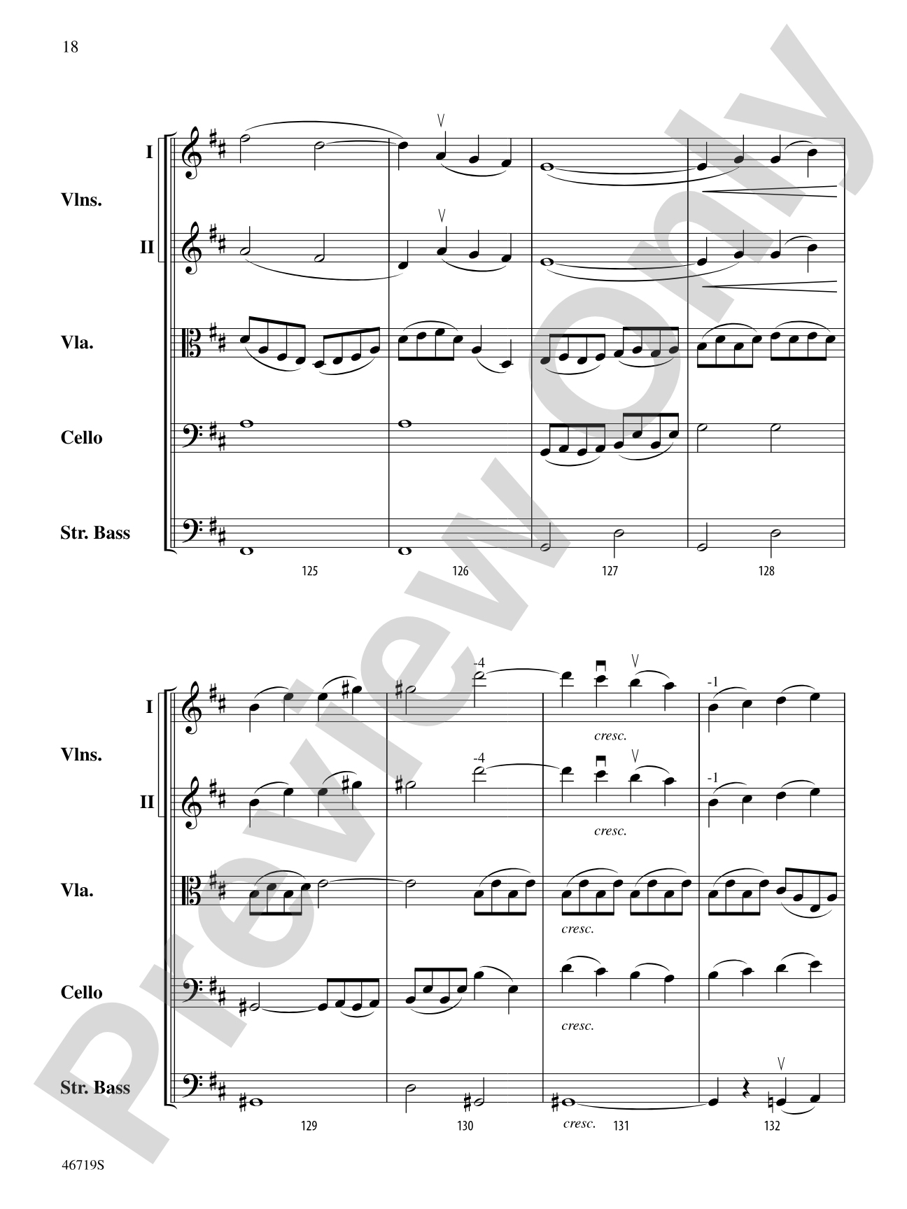 Symphony No. 5: String Orchestra Conductor Score & Parts